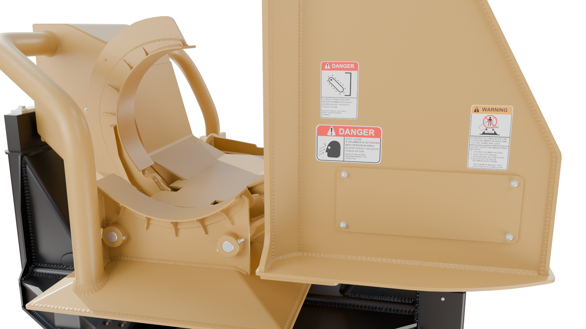 WEILER 426 Pull-Through Delimber Trailer-Mounted 3D MODEL