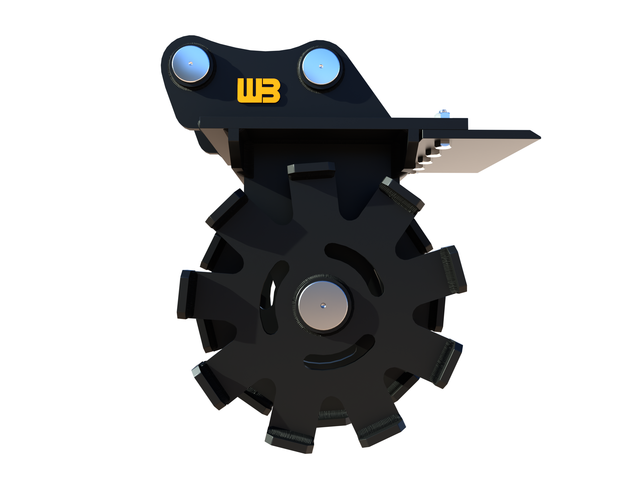 Werk-Brau  wheel compactor  Mini Excavator/BackHoe  3D model