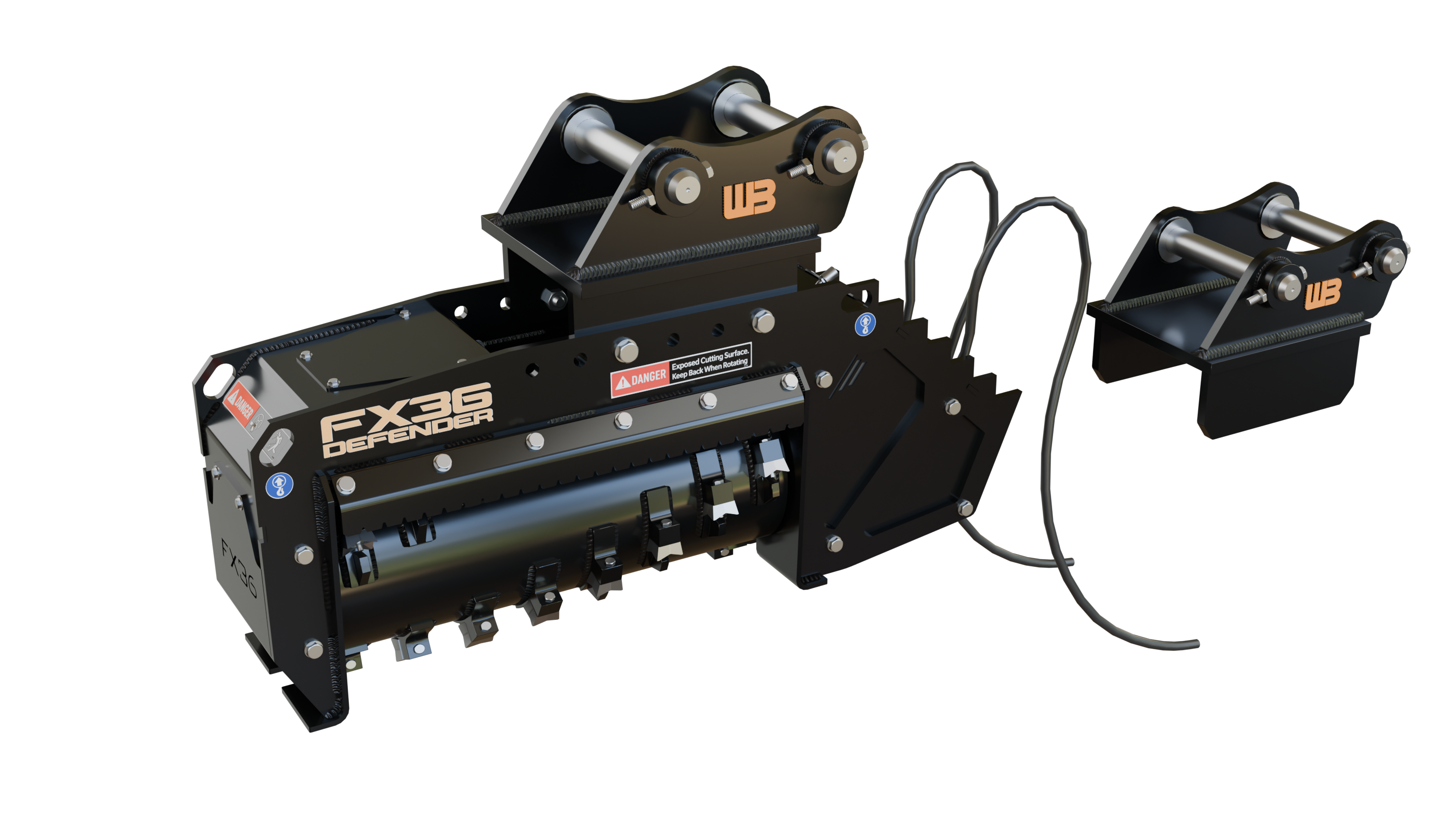 WB Brushhound Excavator Mulcher FX36 3D model