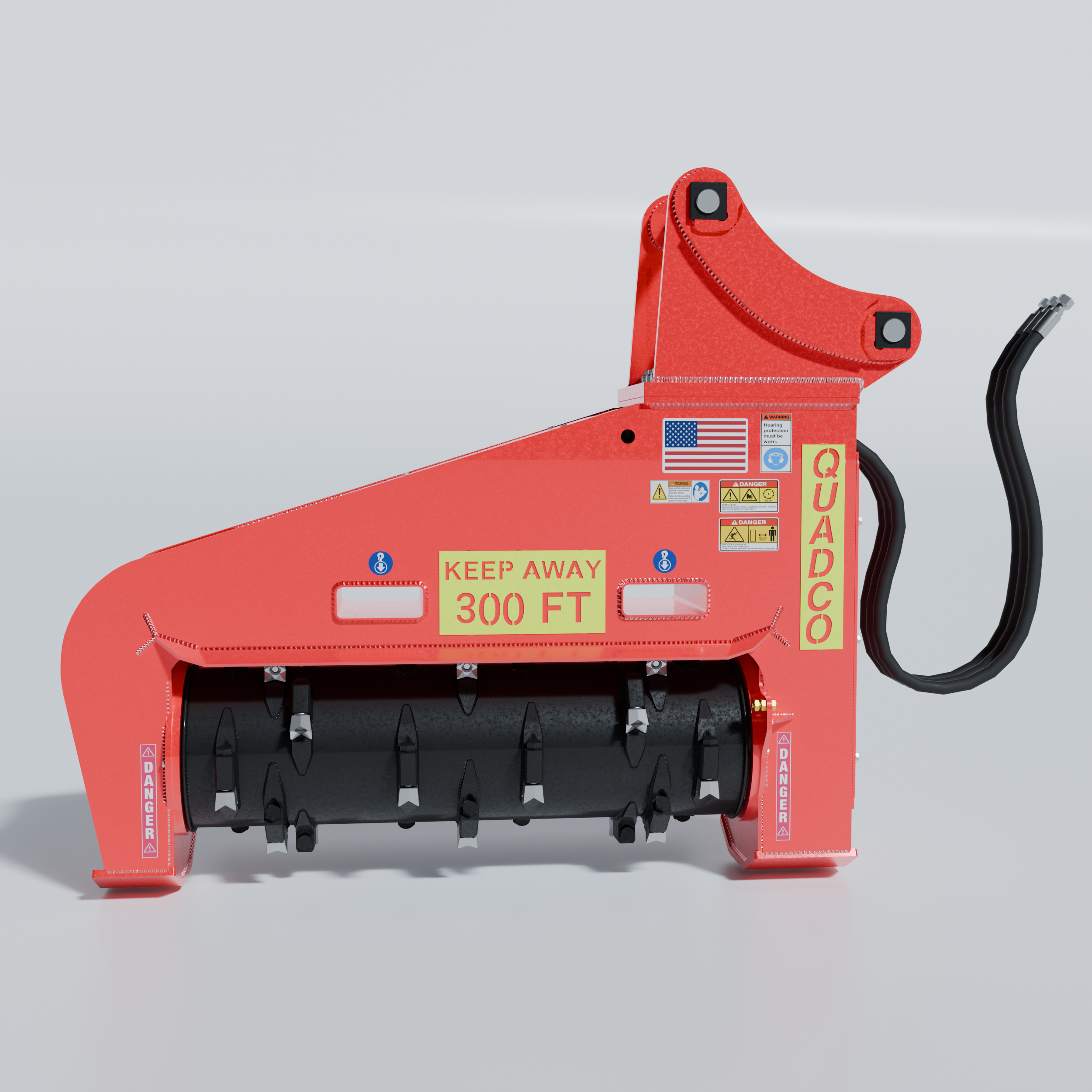 Drum Mulcher Attachment Head QUADCO 