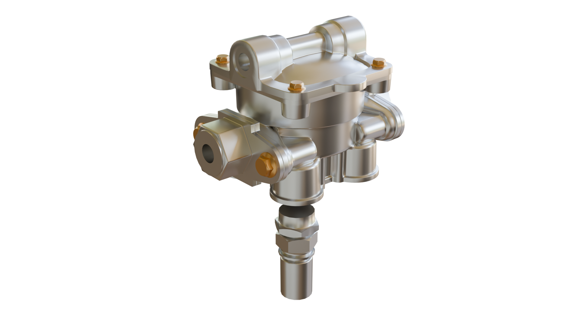 Trailer Air Brake Spring Brake Control Valve 3D Model