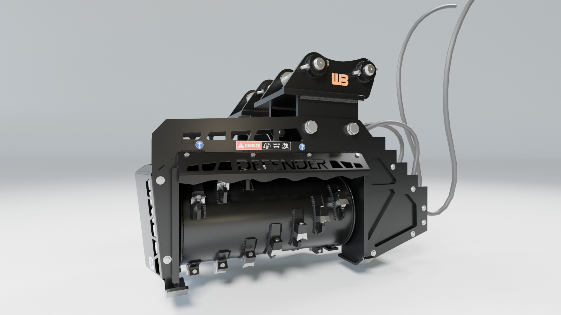 WB Brushhound Excavator Mulcher FX26 3D model