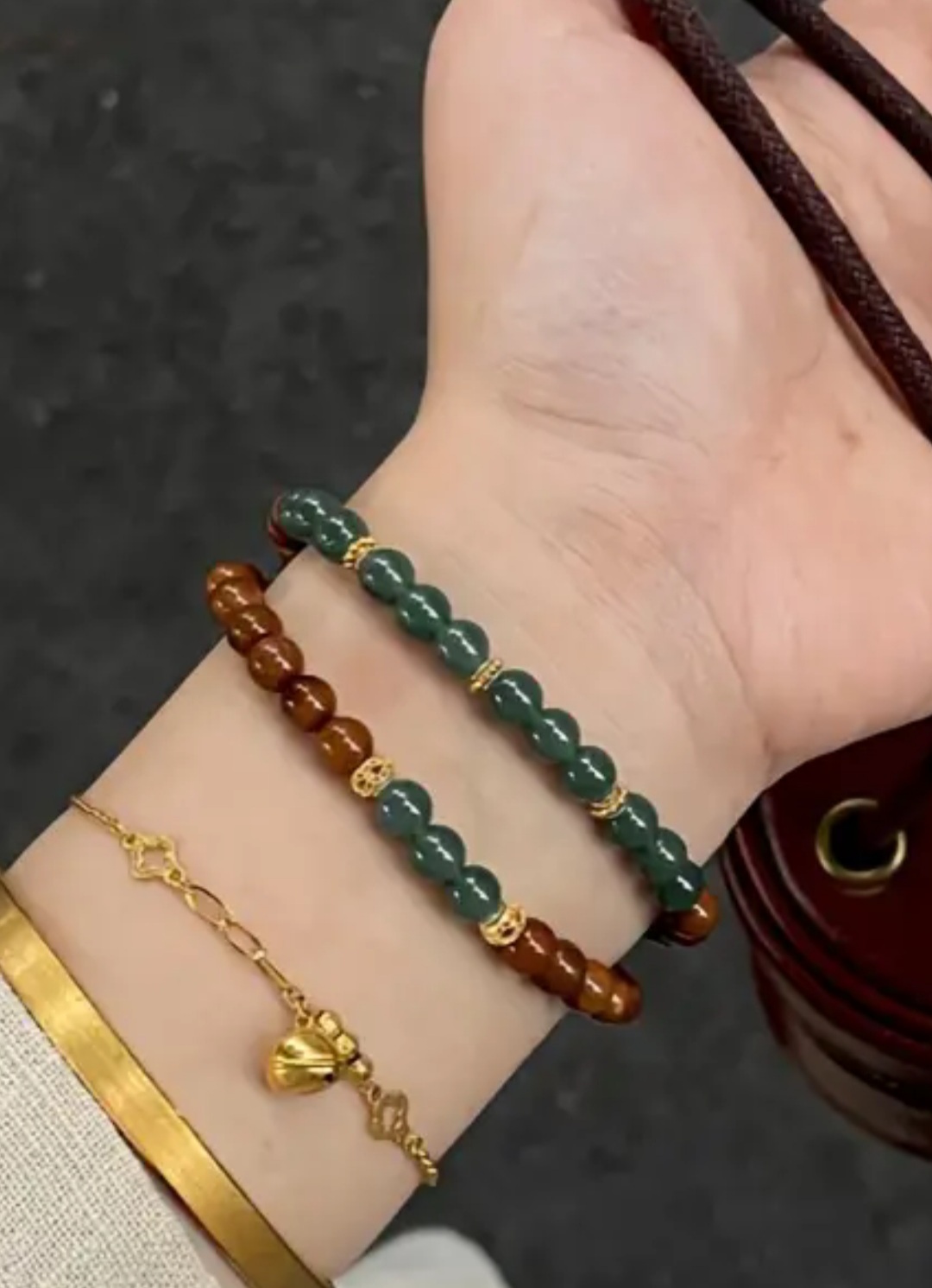 Natural Stone Beaded Bracelet