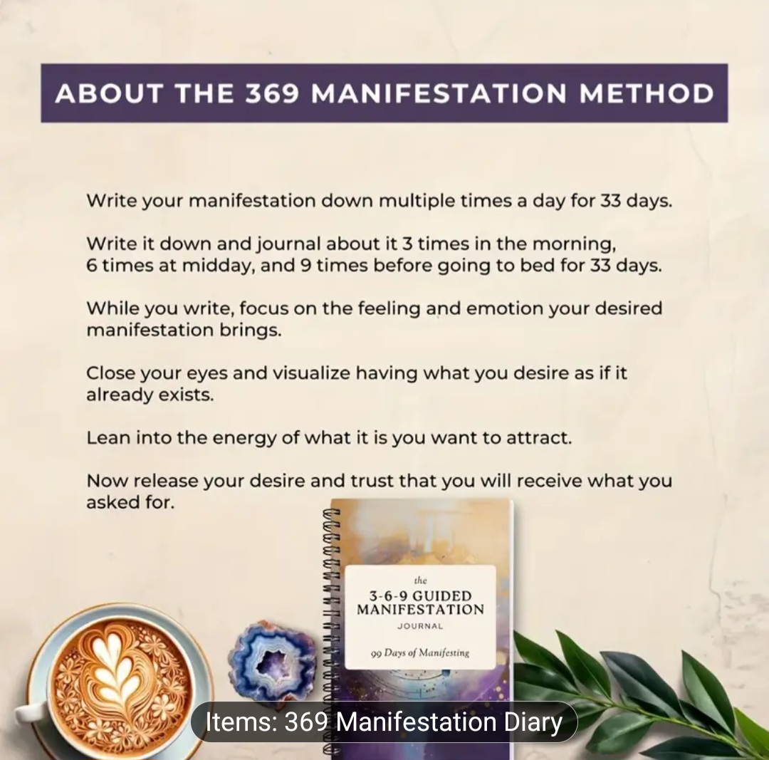 3-6-9 Guided Manifestation Journal