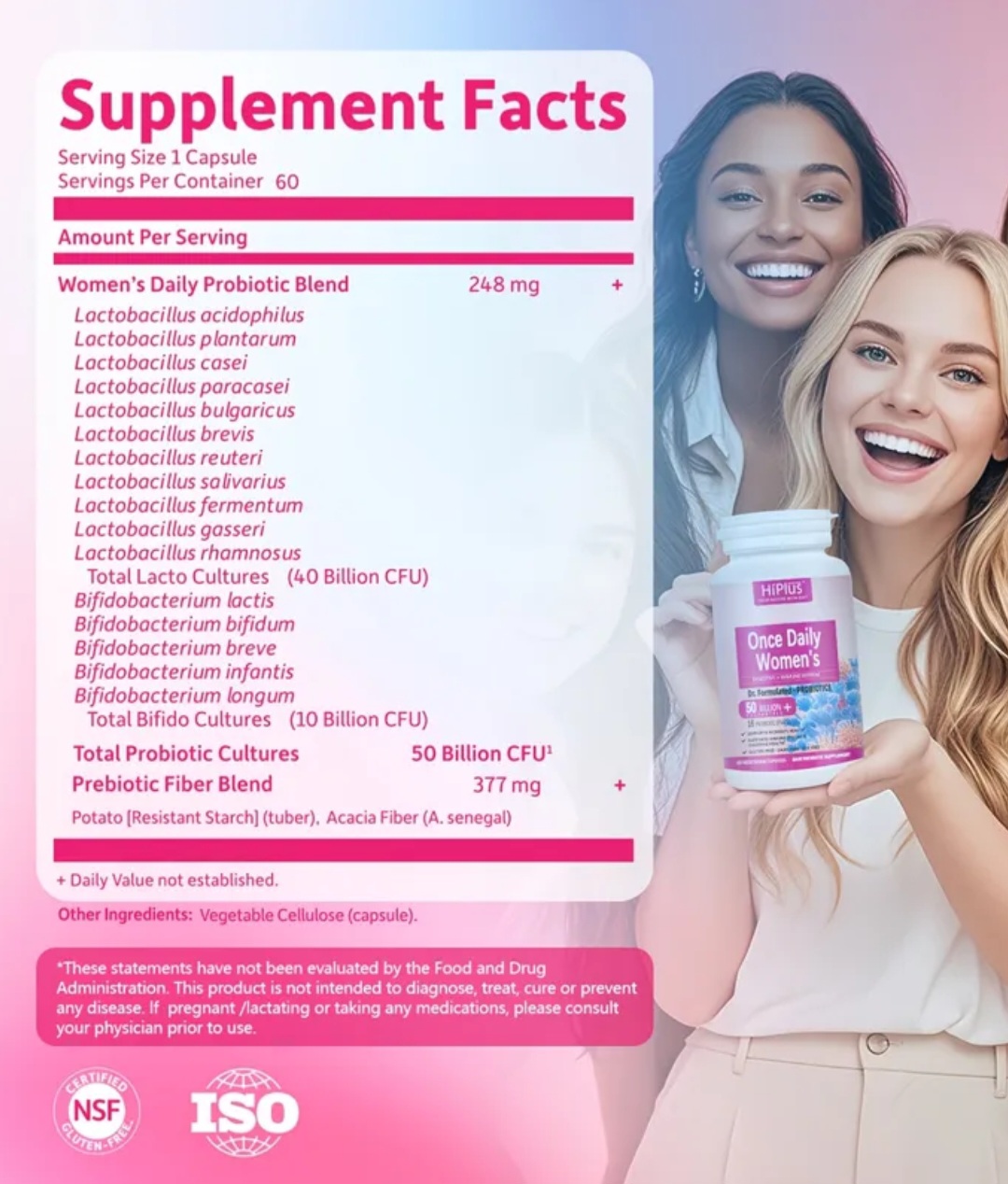 HiPlus Once Daily Women's Probiotics