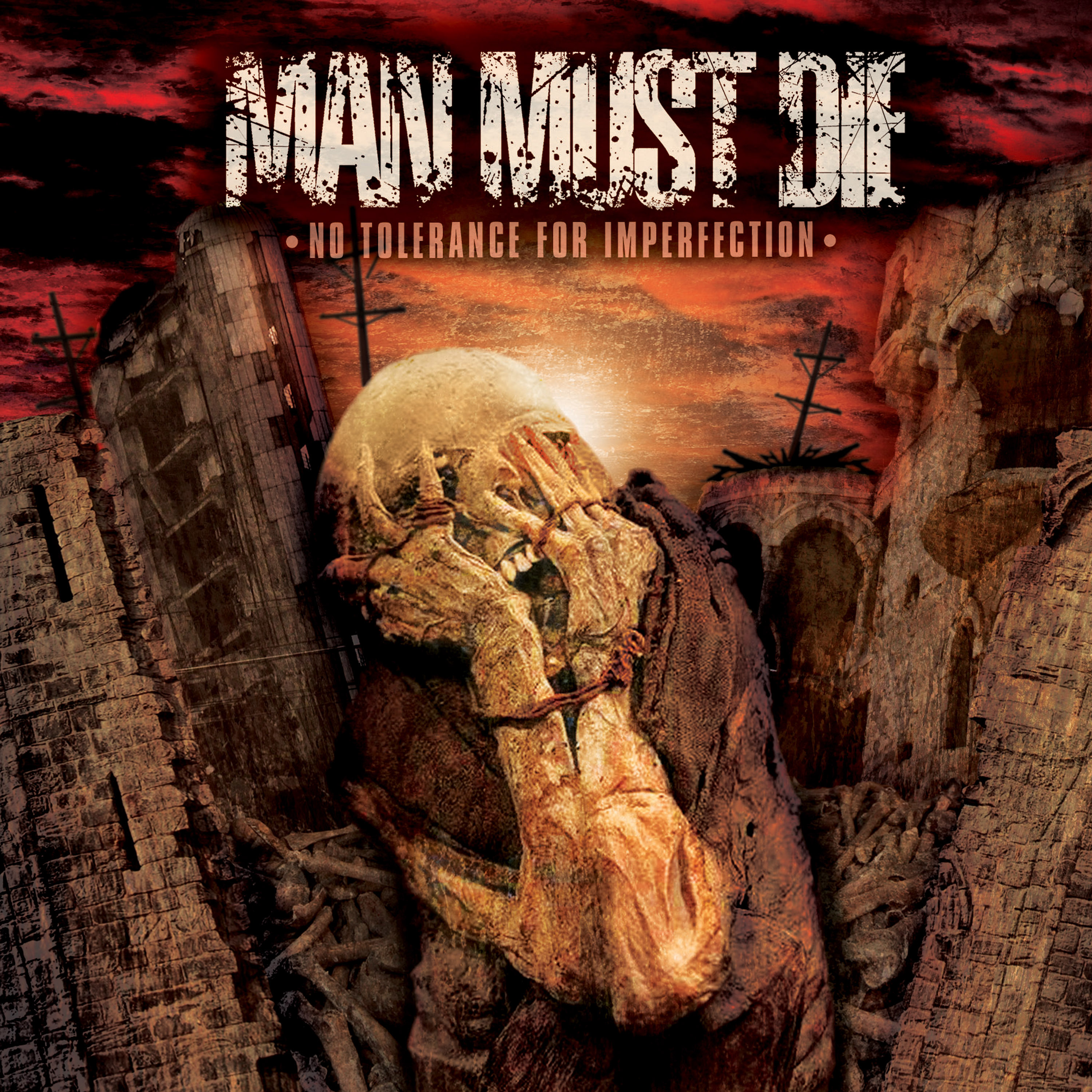 Man Must Die - "No Tolerance For Imperfection" double LP