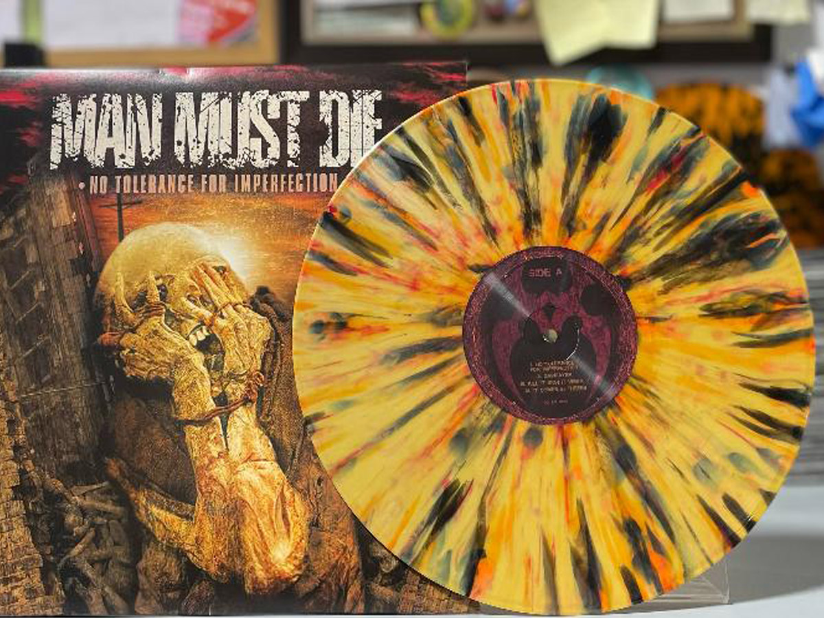 Man Must Die - "No Tolerance For Imperfection" double LP