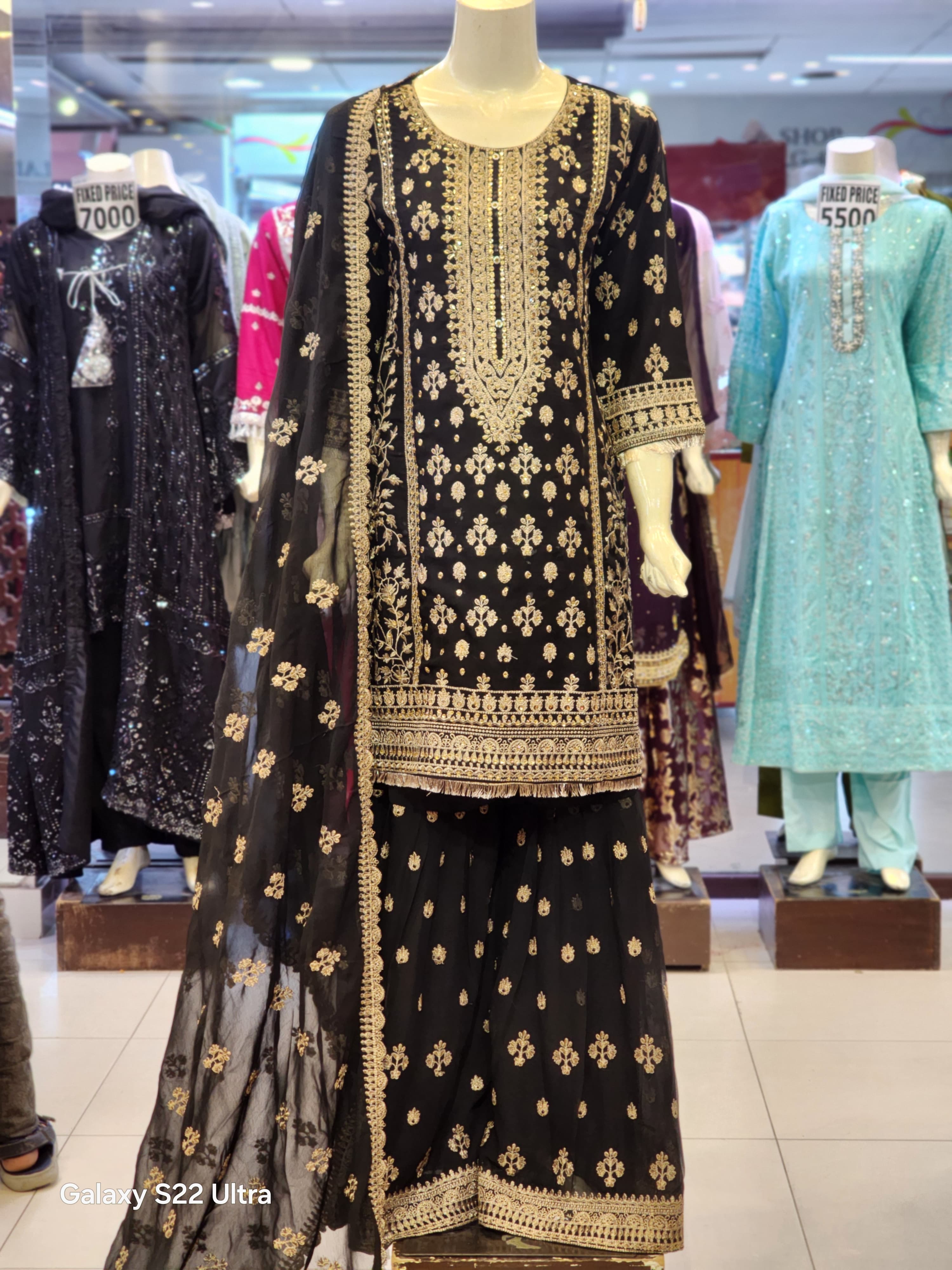 Elegant Shirt Garara Style Dress For Women | Wedding Dress