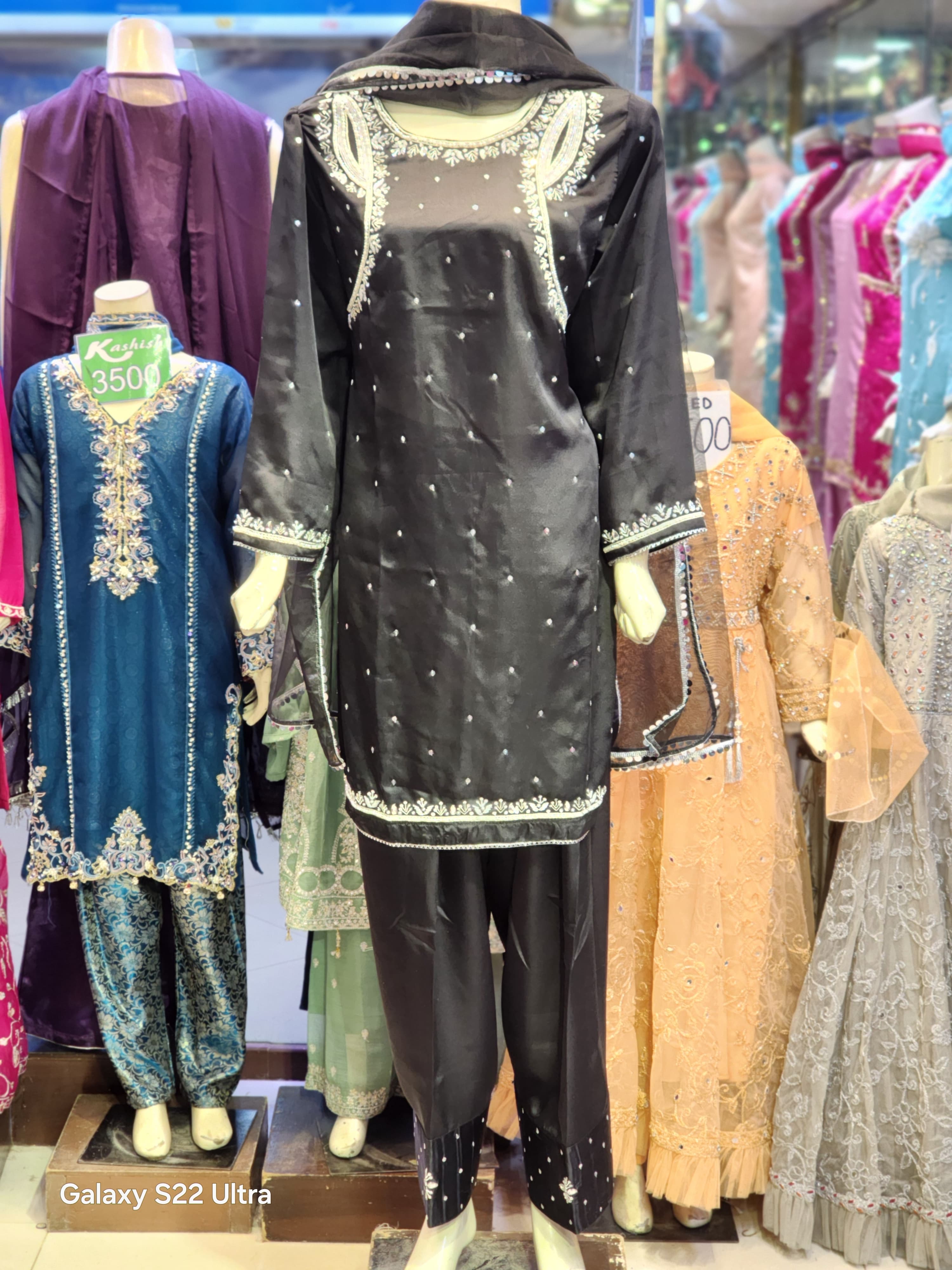 Shirt Farshi Salwar Style Dress Silk Article For Wedding
