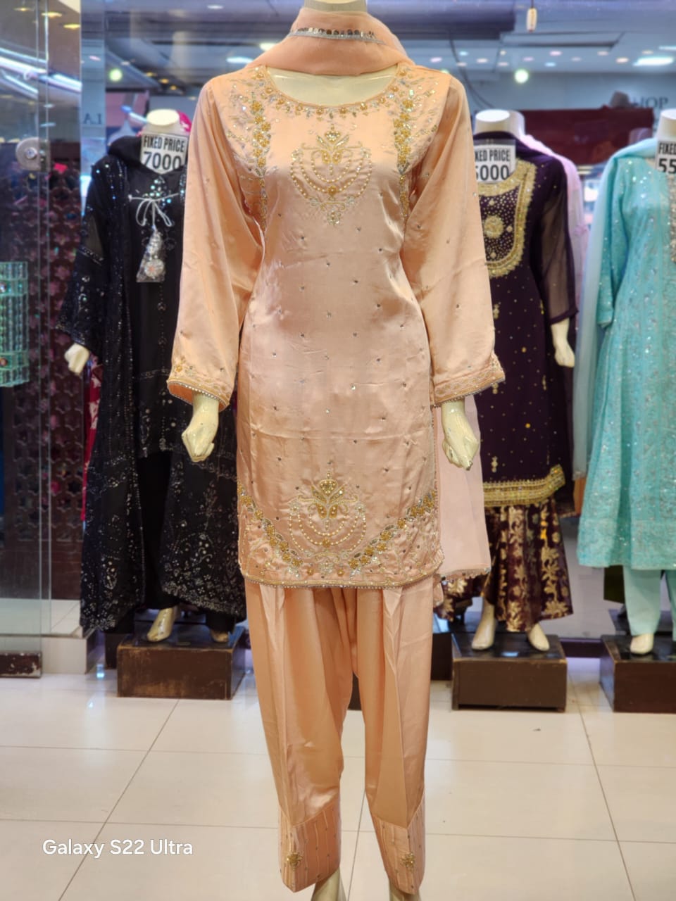 Shirt Farshi Salwar Style Dress Silk Article For Wedding