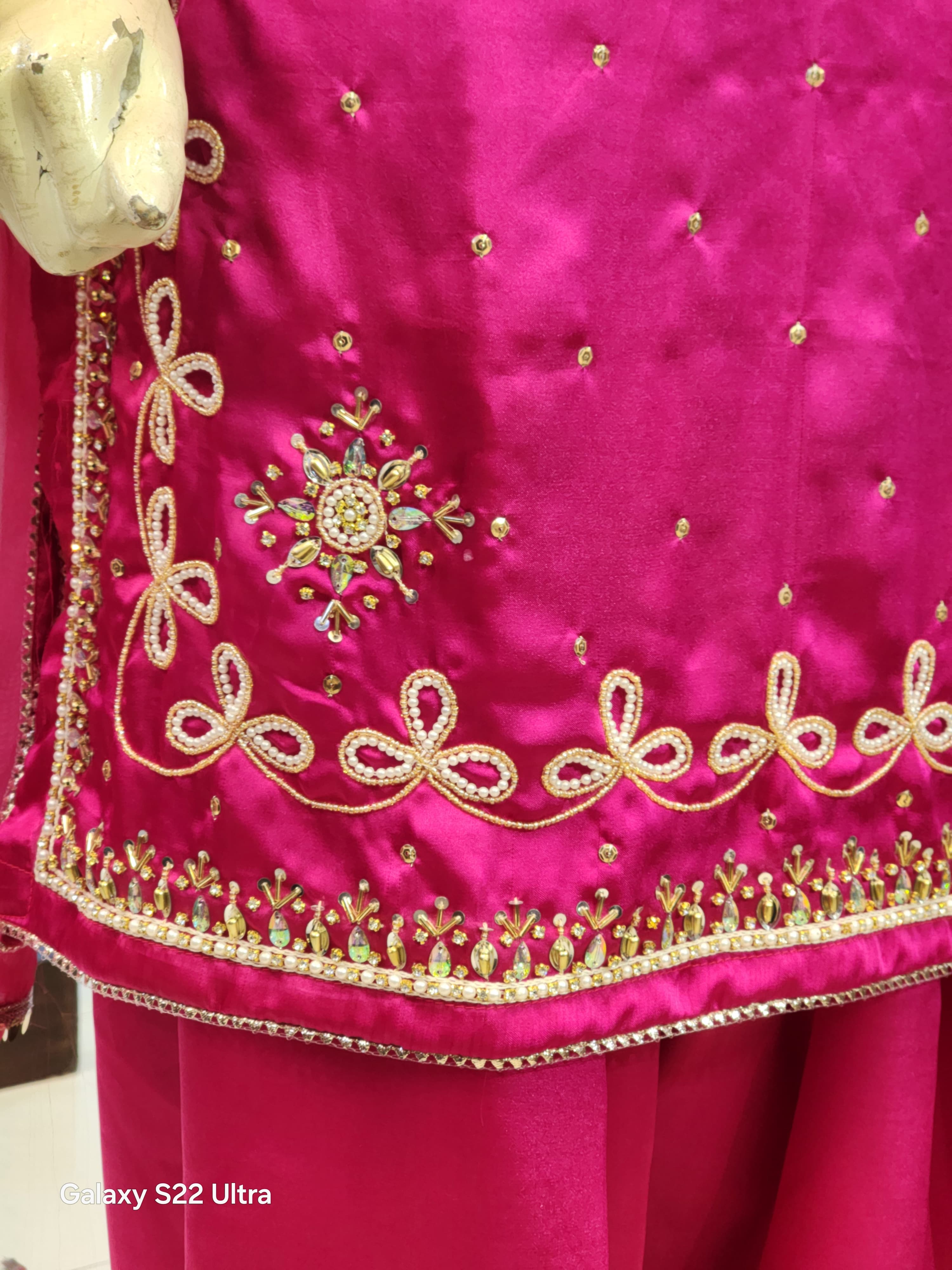 Farshi Salwar Style Silk Dress | Article For Wedding