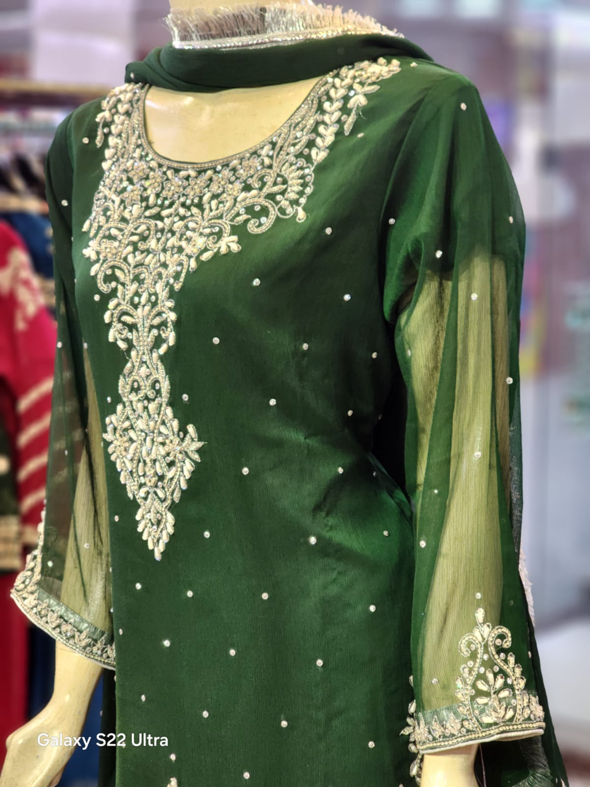 Shirt Garara Style Traditional Dress For Women | Kora Dapka Hand Work