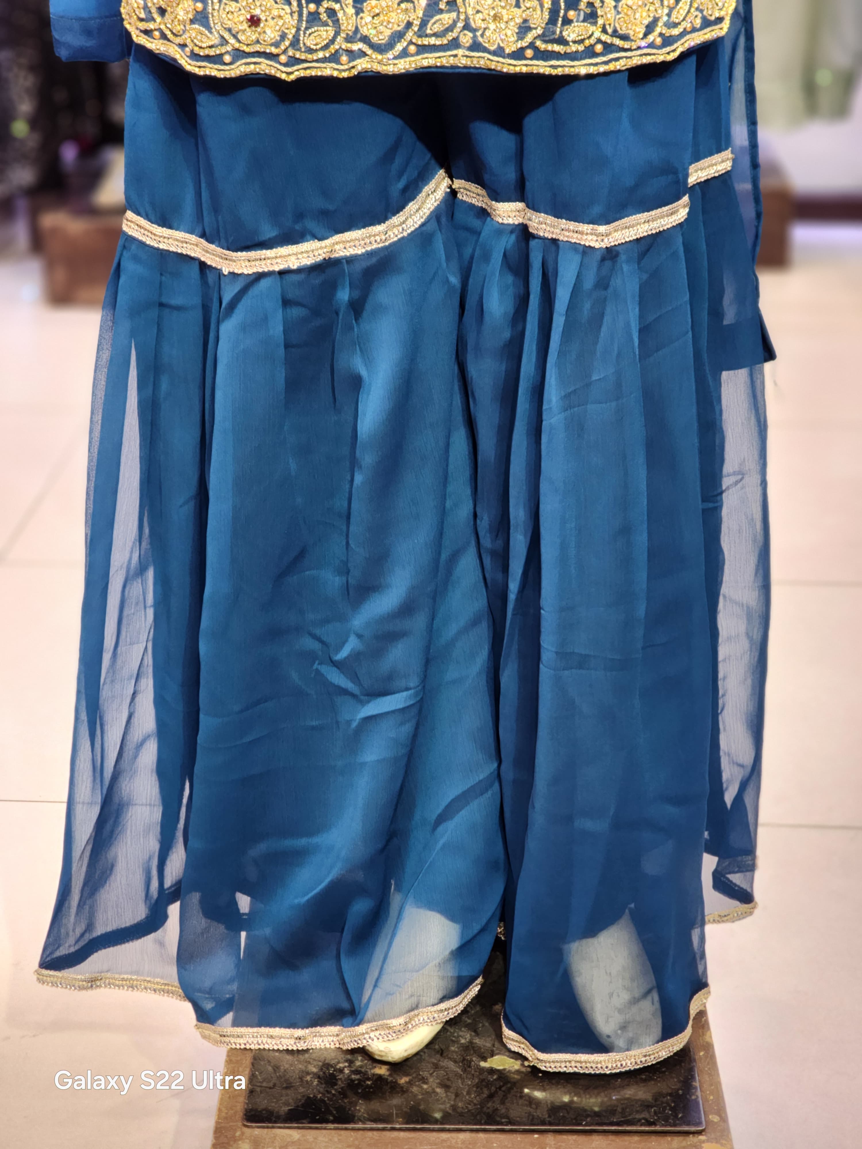 Shirt Garara Style Traditional Dress For Women | Nug Stone Hand Work