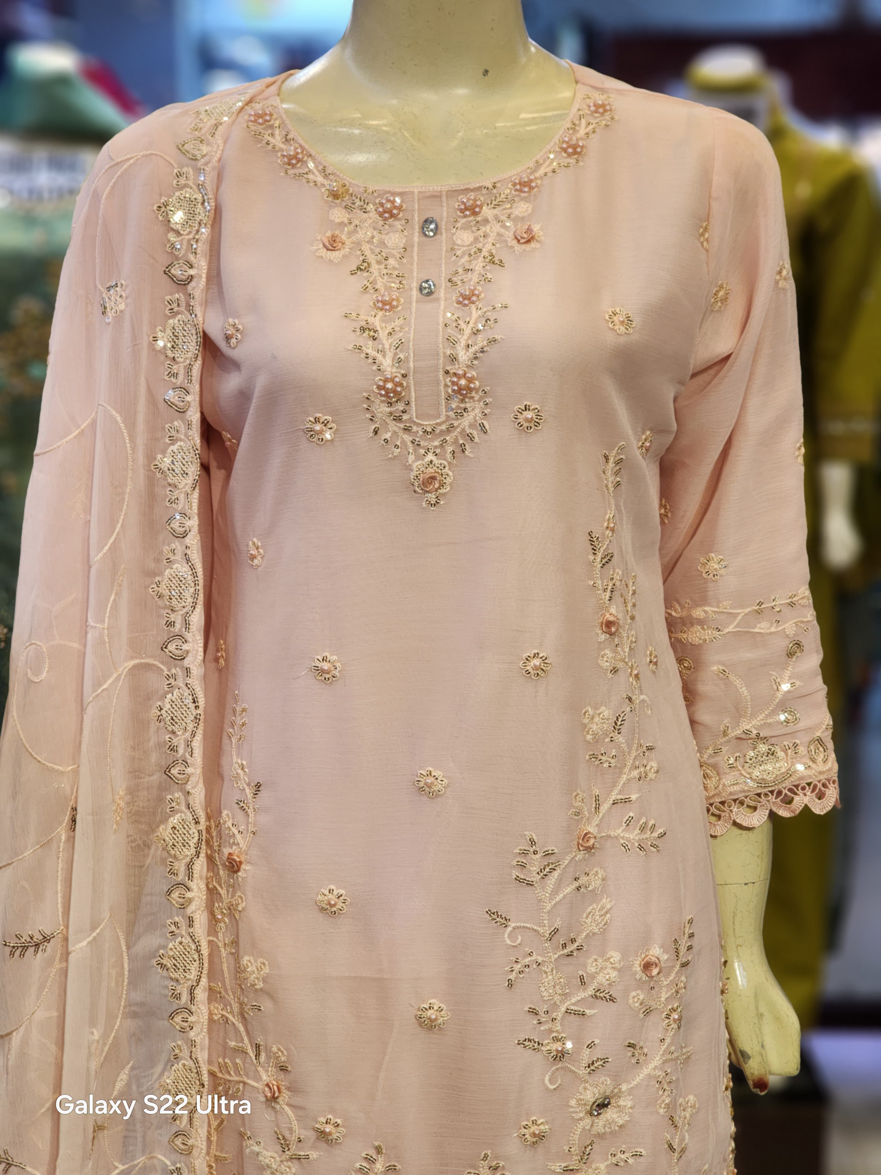 Heavy Flapper Style Dress With Heavy Duppta For Party Wear