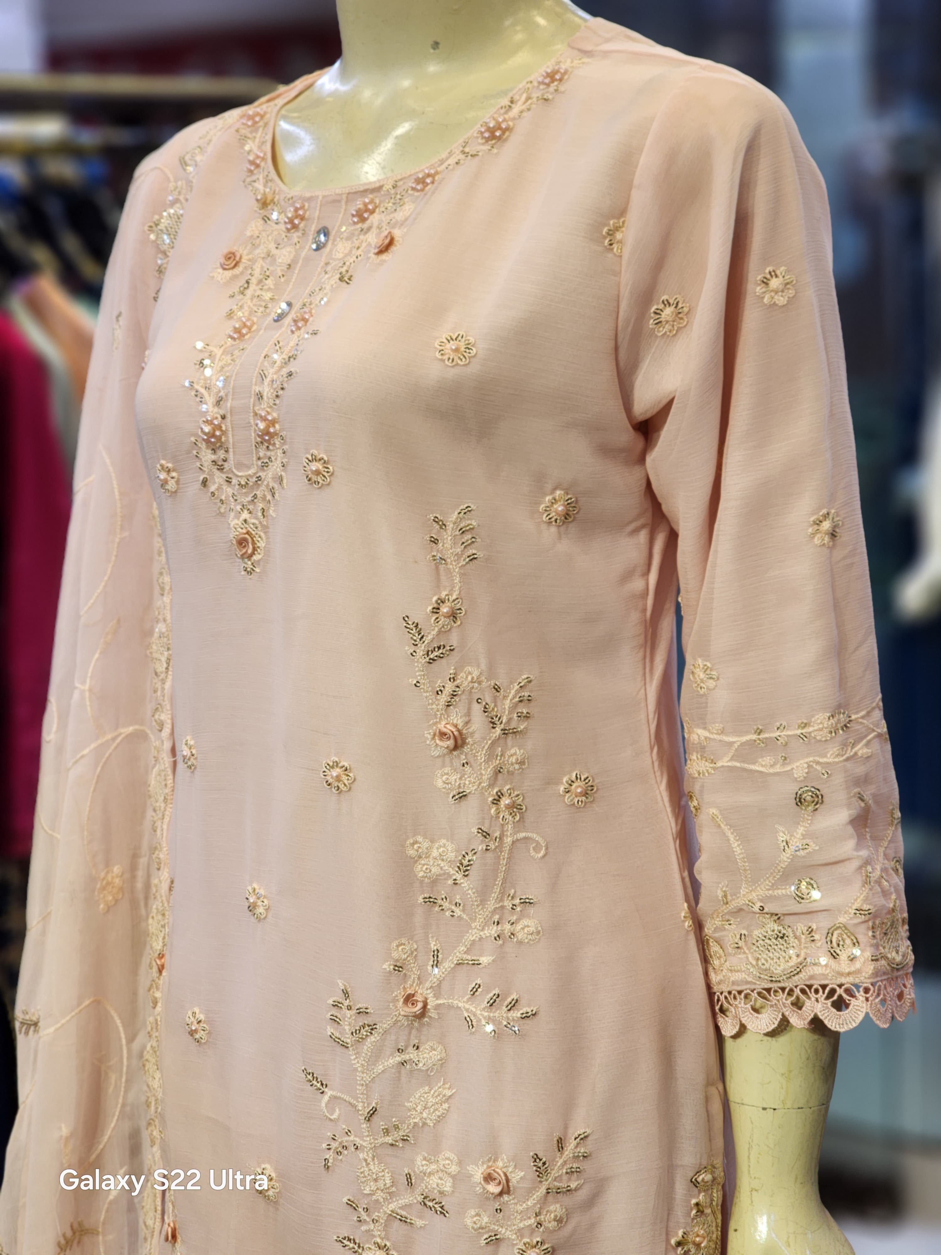 Heavy Flapper Style Dress With Heavy Duppta For Party Wear