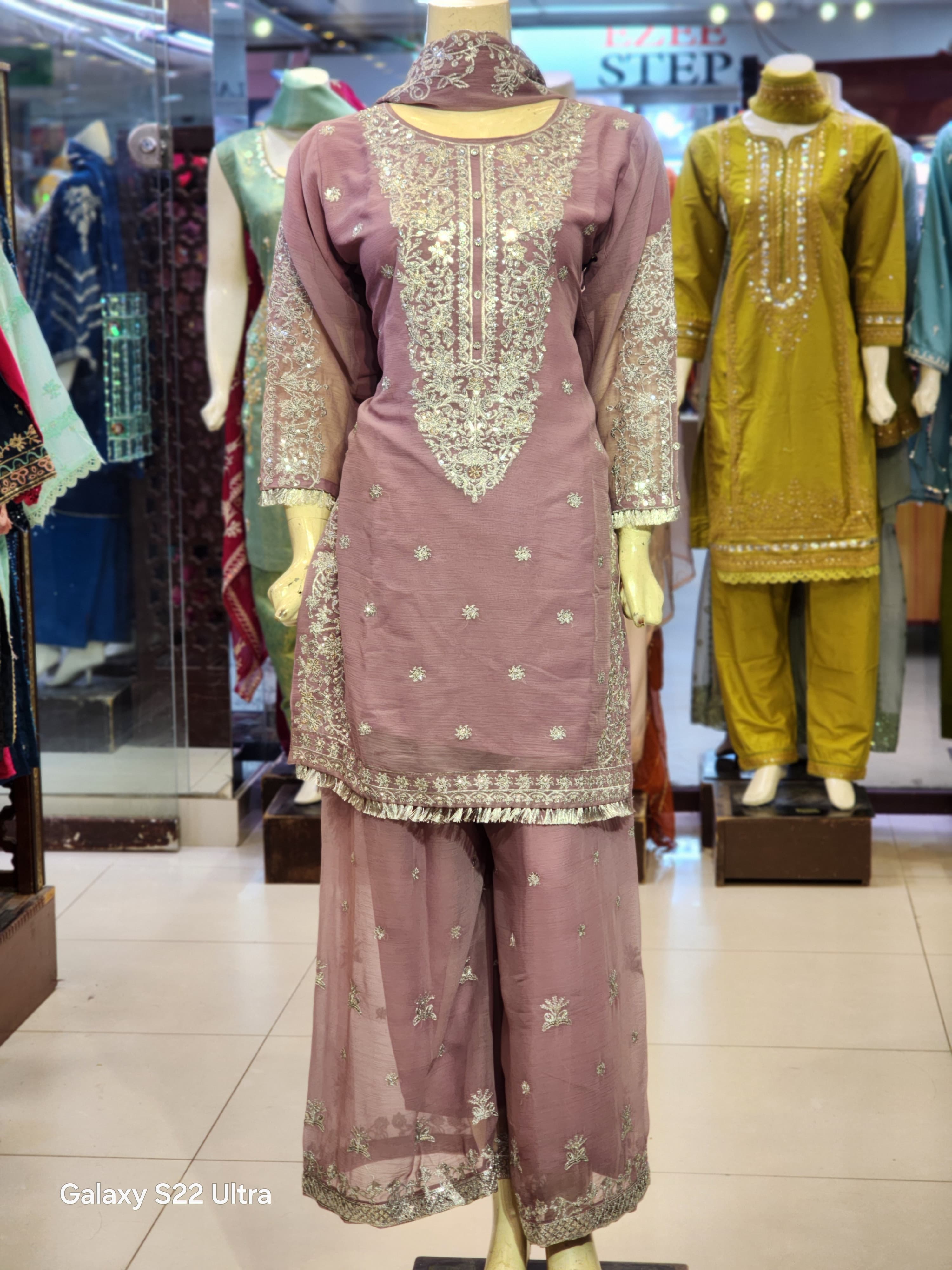 Shirt Flapper Style Dress | Front Back Work For Women