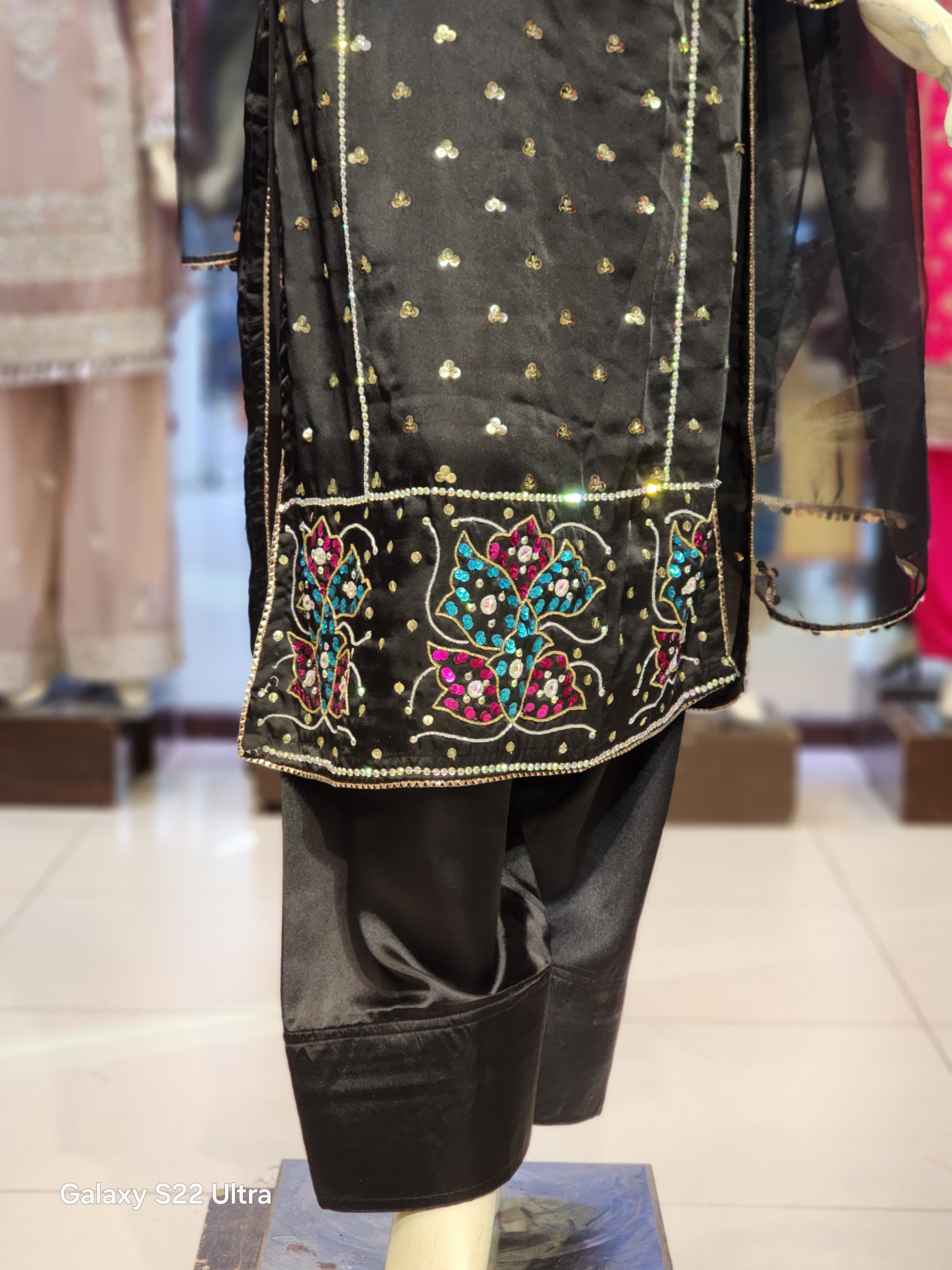 3 Bunch Silk Long Shirt Muse Design For Women | Fancy Party Wear Dresses For Women