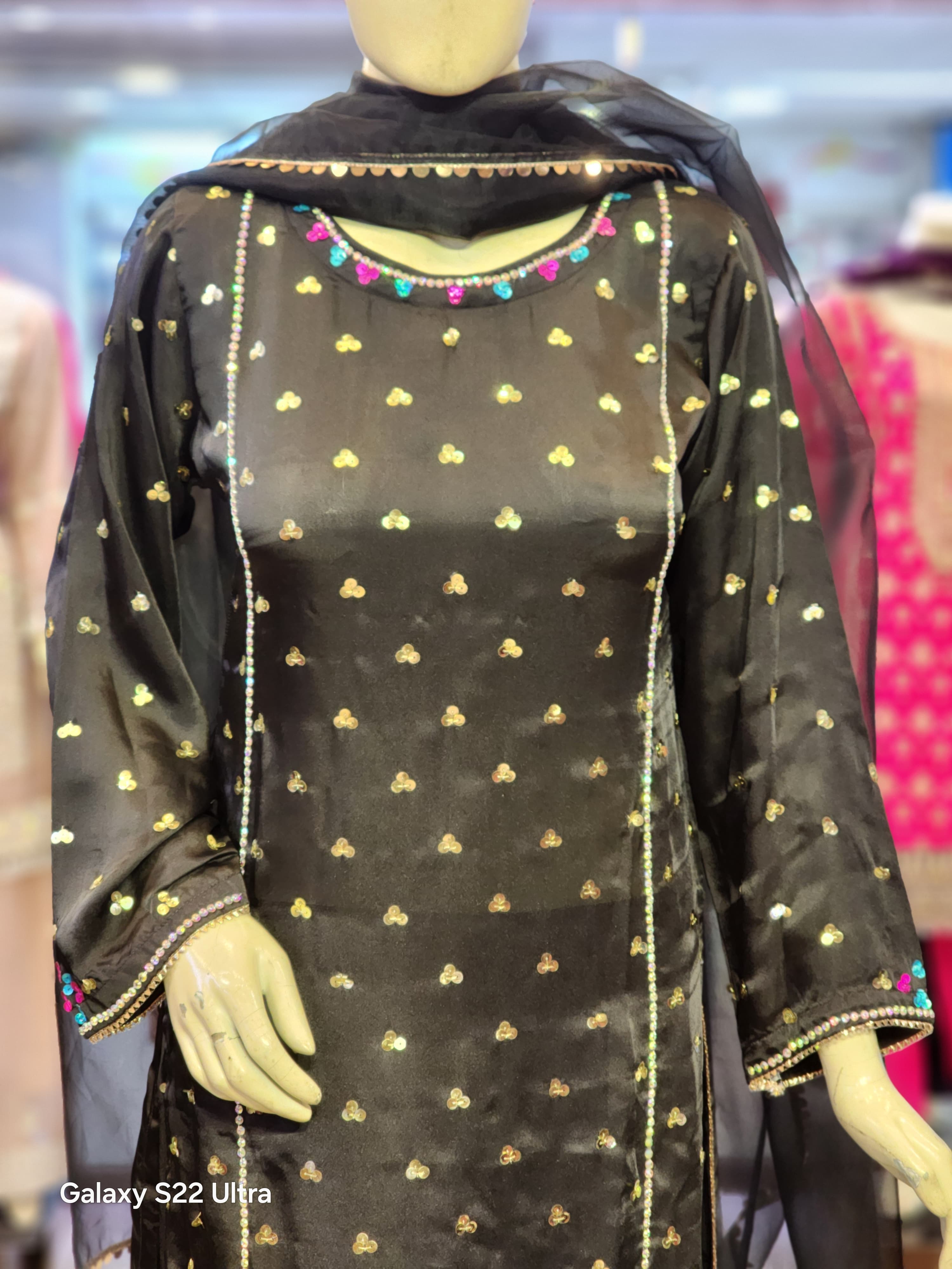 3 Bunch Silk Long Shirt Muse Design For Women | Fancy Party Wear Dresses For Women