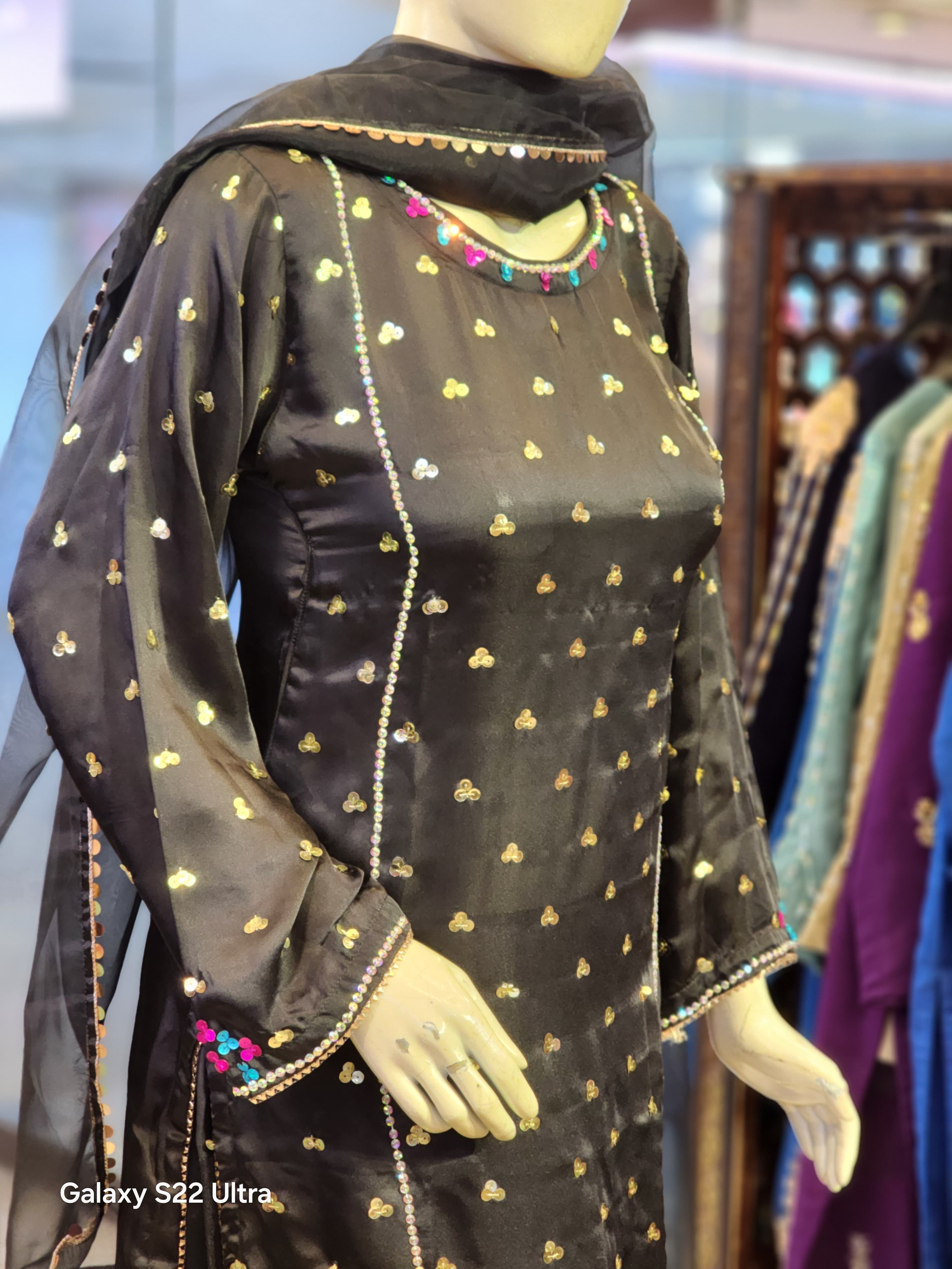 3 Bunch Silk Long Shirt Muse Design For Women | Fancy Party Wear Dresses For Women