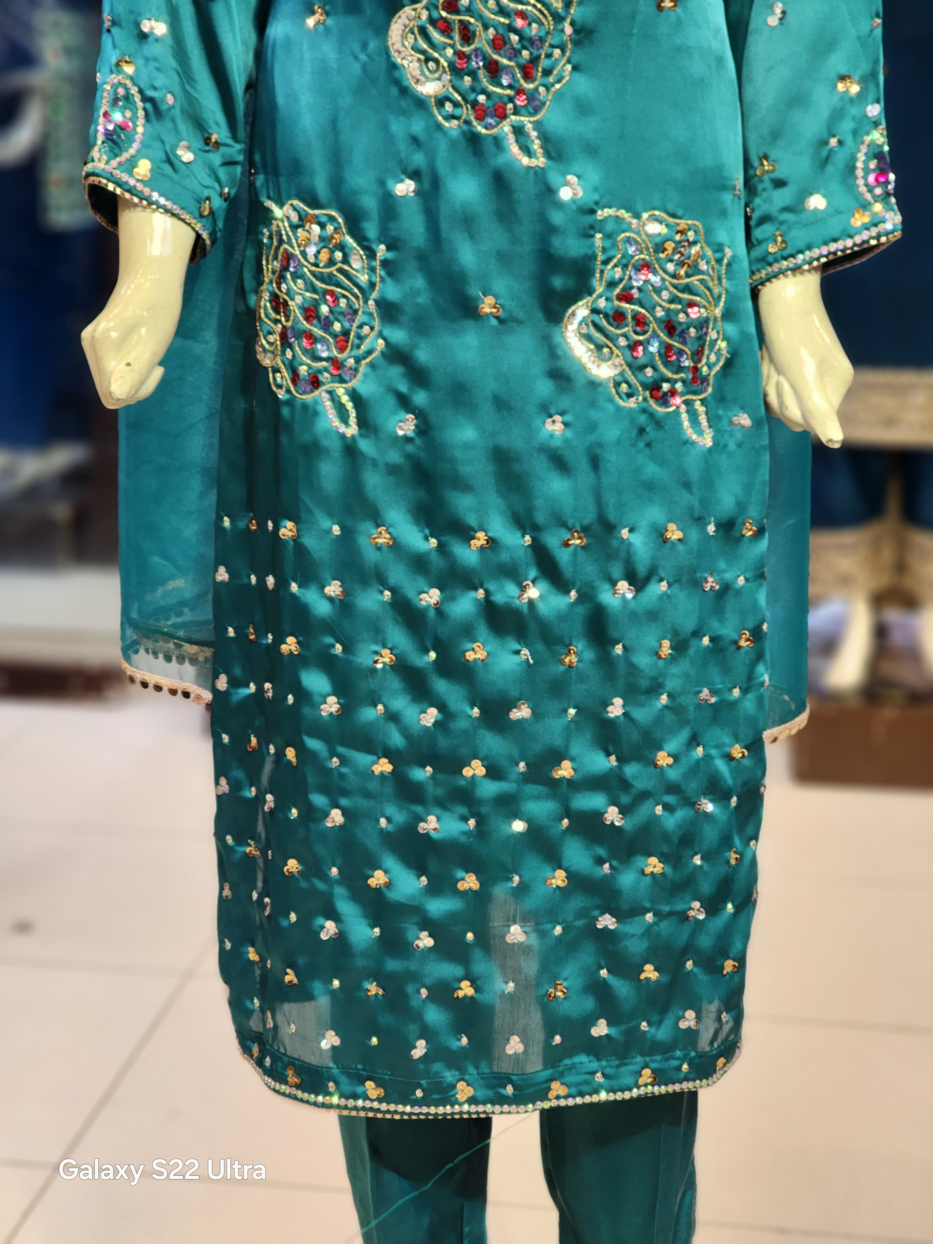 5 Bunch Muse Design | Long Shirt Silk Dress For Women | Fancy Party Wear Wedding Dress