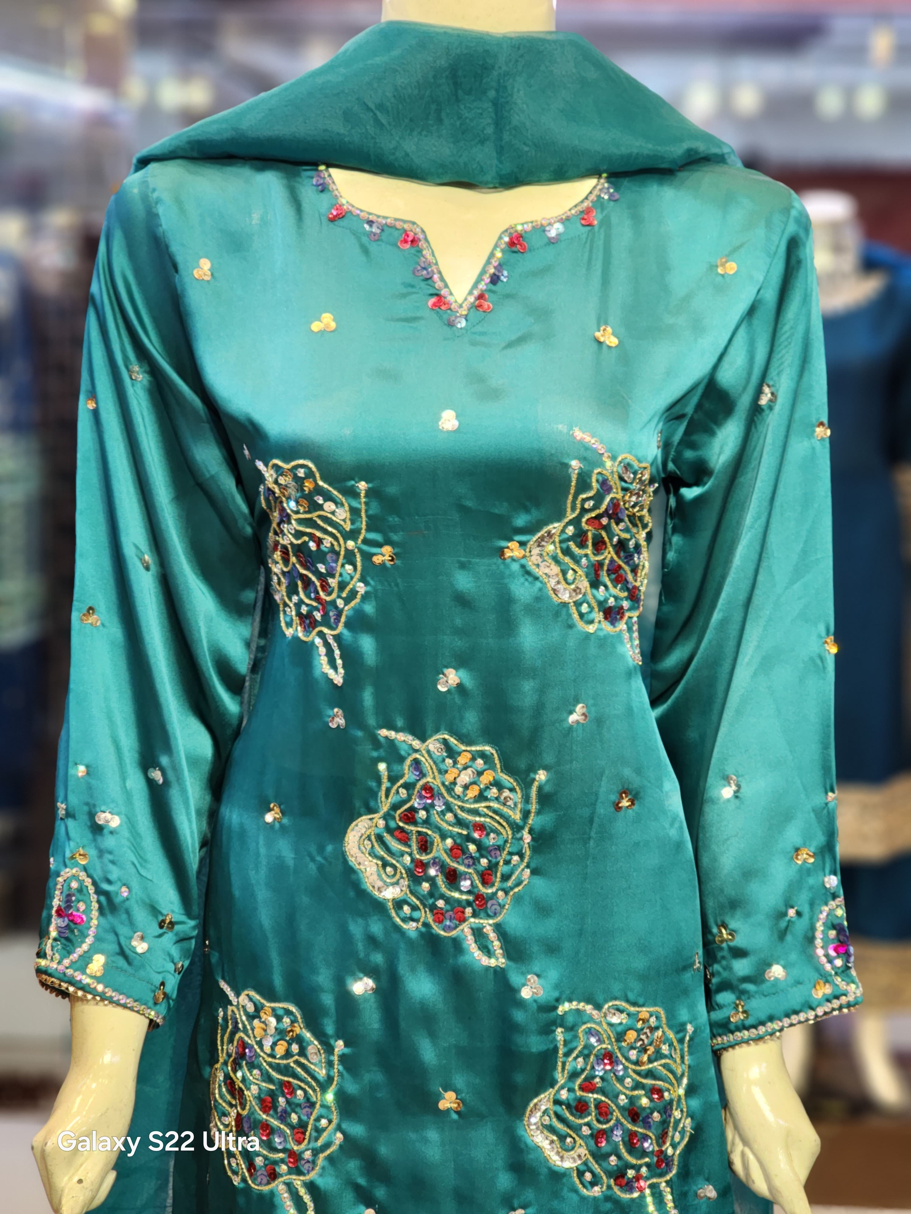 5 Bunch Muse Design | Long Shirt Silk Dress For Women | Fancy Party Wear Wedding Dress