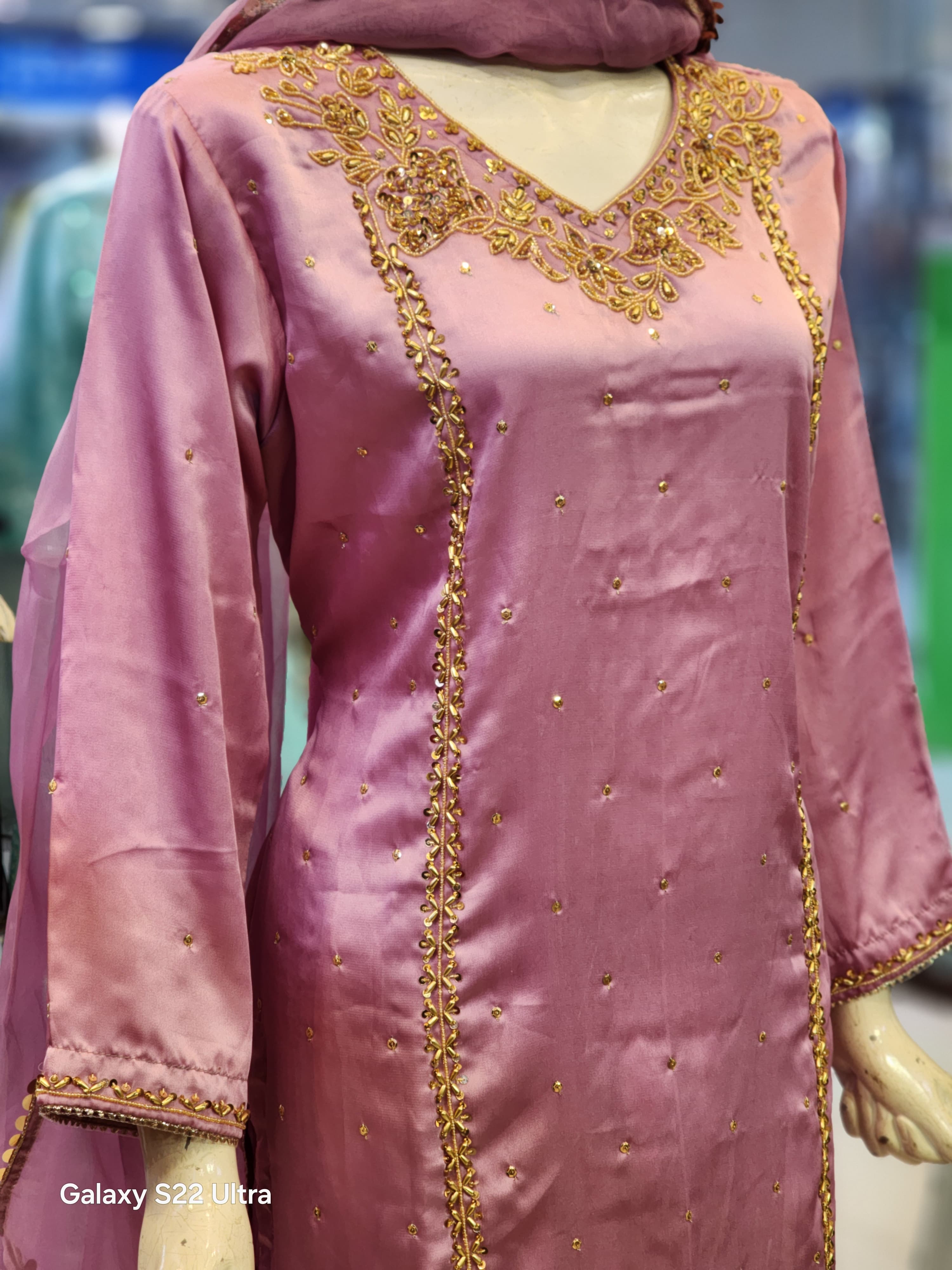 Farshi Shalwar Style | Muse Design Silk Dress