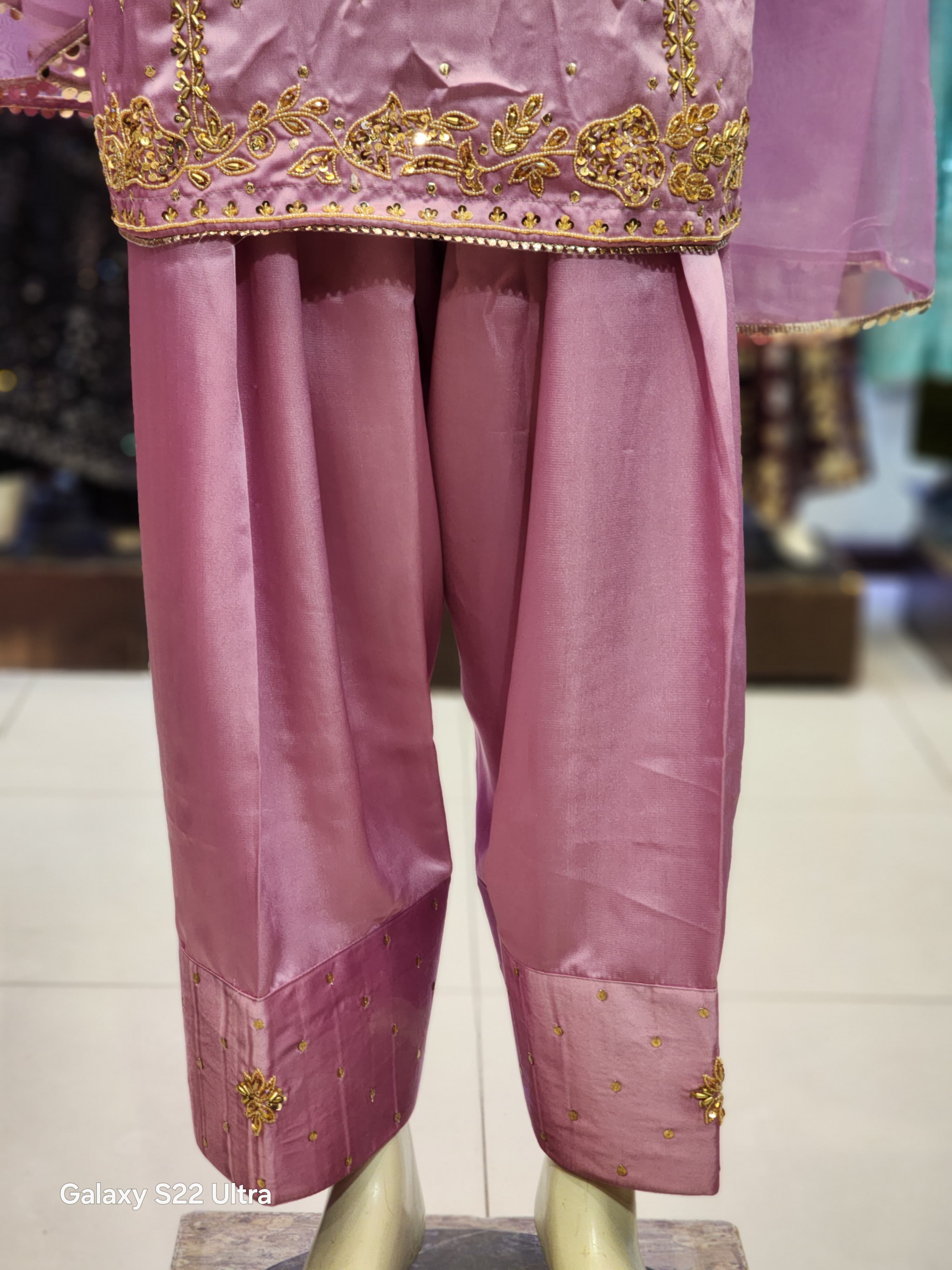 Farshi Shalwar Style | Muse Design Silk Dress
