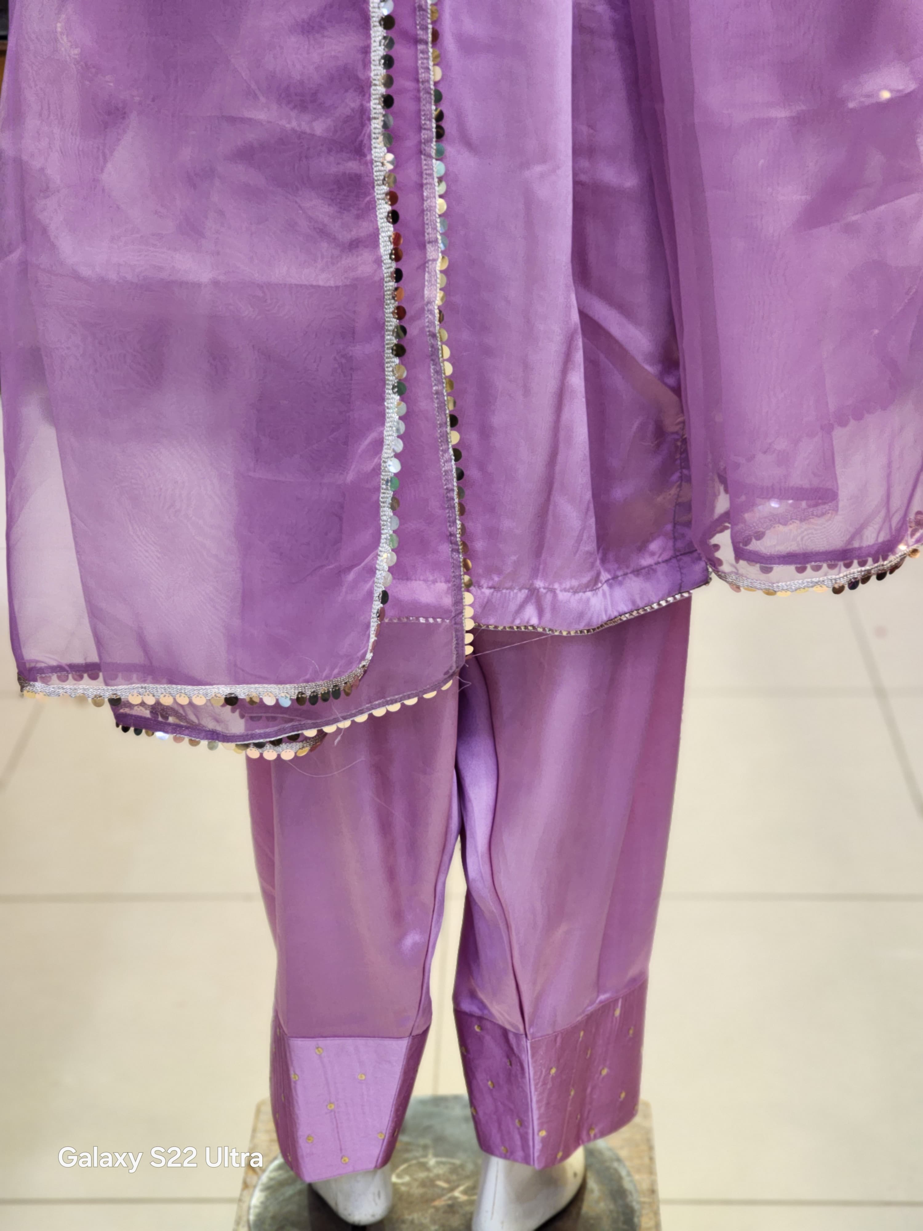Farshi Shalwar Style | Muse Design Silk Dress