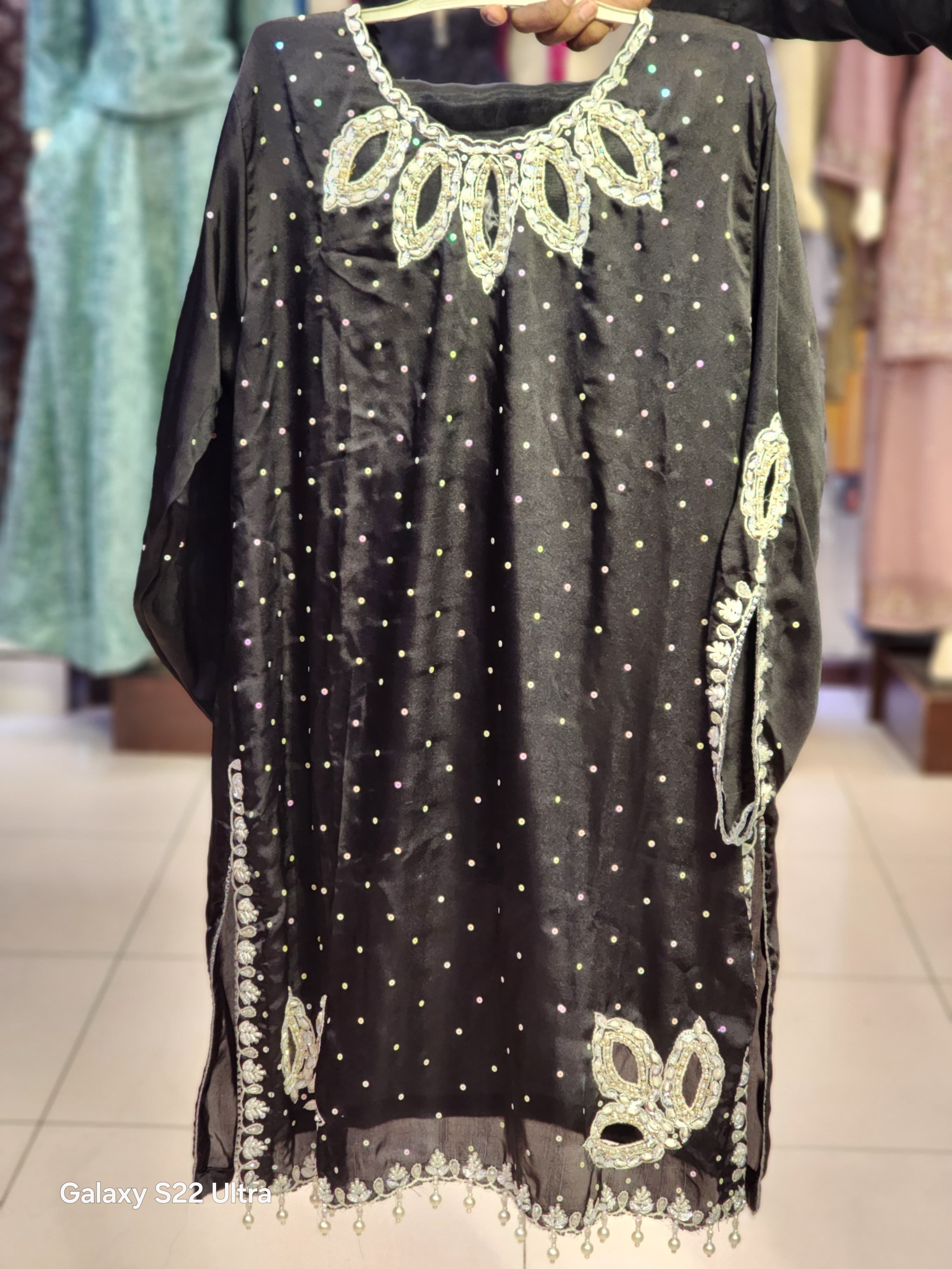 Cutwork Farshi Shalwar Style Silk Dress | Fancy Party Wear Wedding Dress For Women