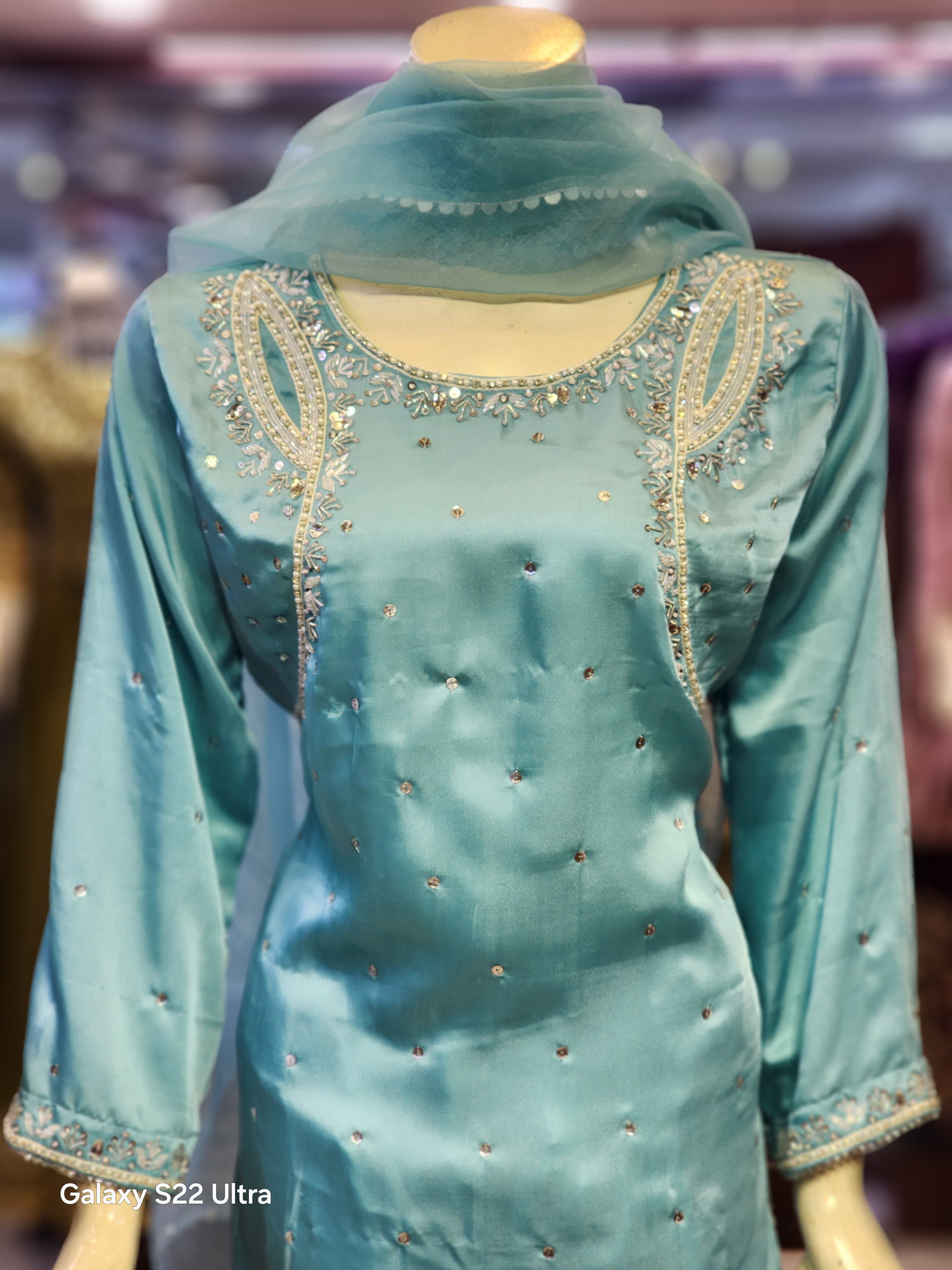 Shirt Farshi Salwar Style Dress Silk Article For Wedding