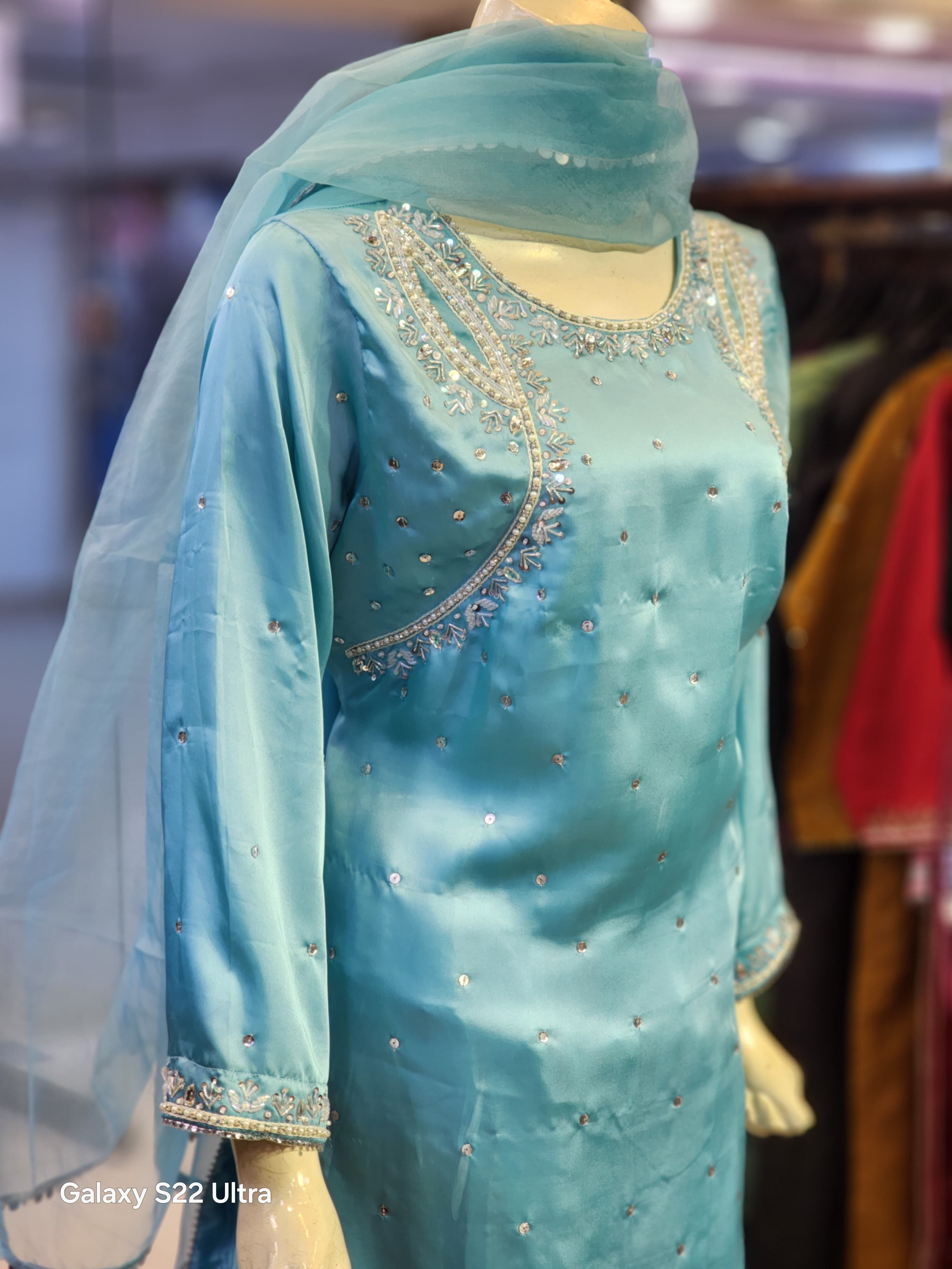 Shirt Farshi Salwar Style Dress Silk Article For Wedding