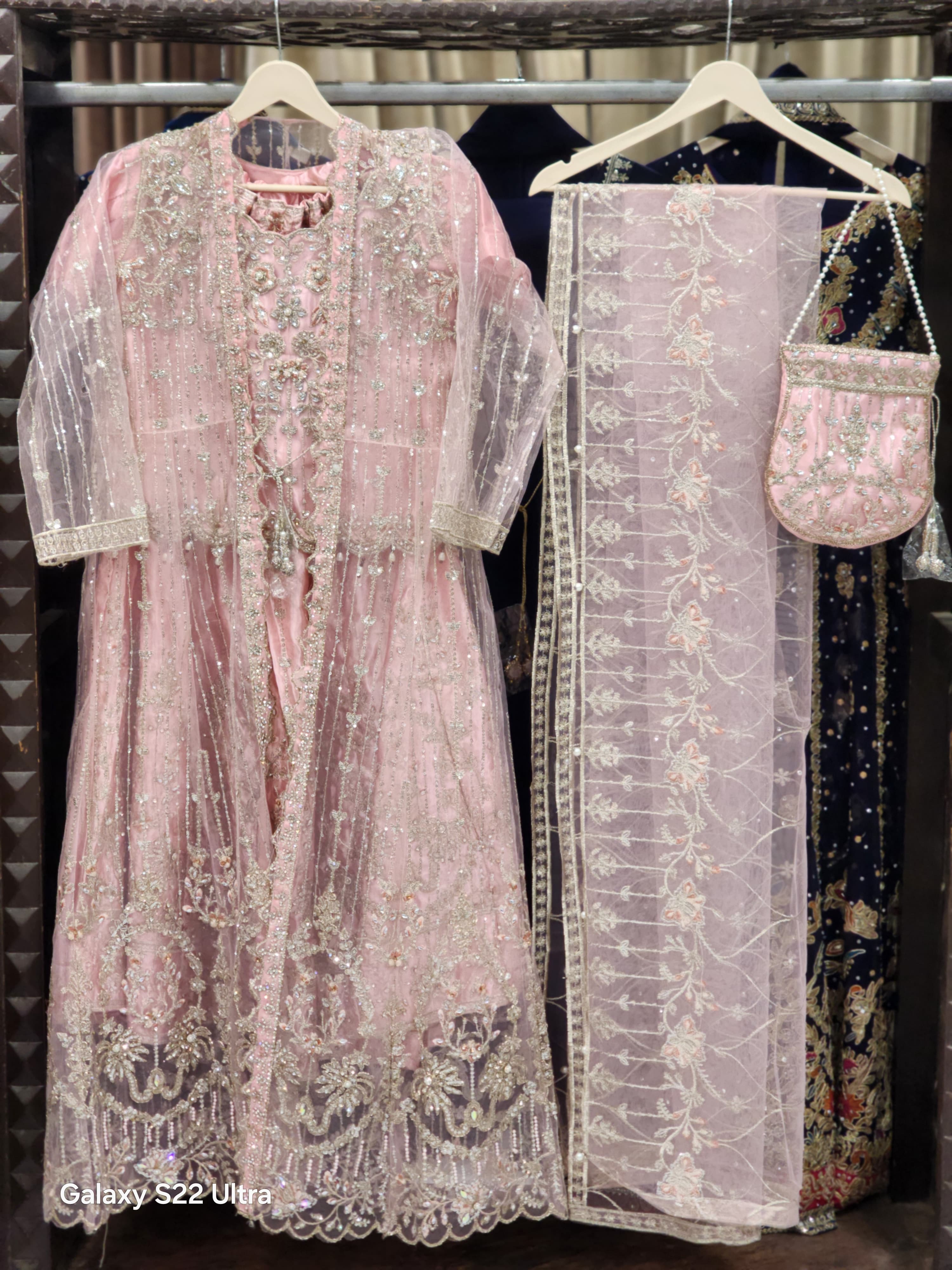 Lengha Choli With Long Coat Gown Style Dress