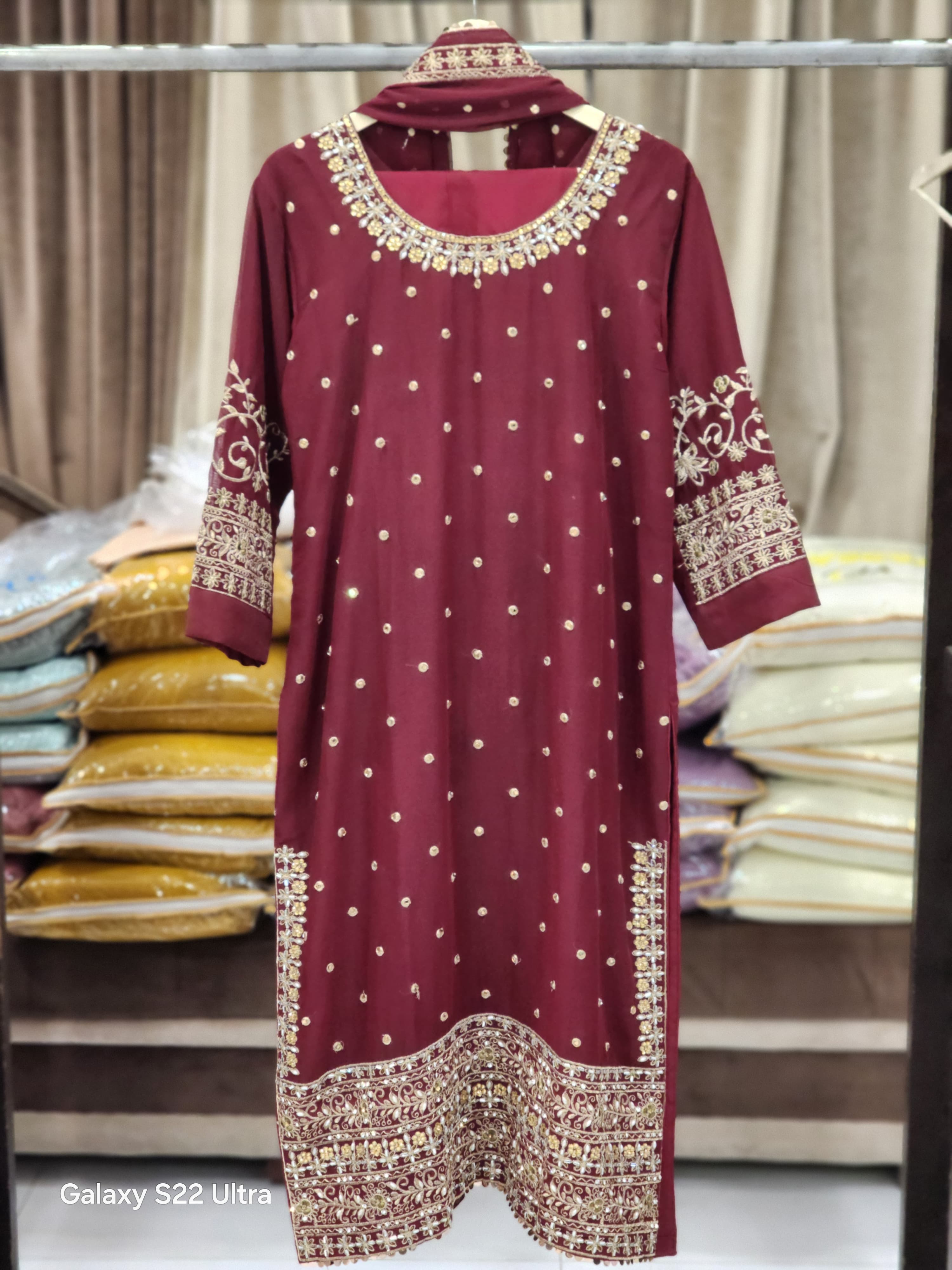 Long Shirt Trouser Bot Neck Style Dress | Fancy Party Wear Dress For Women