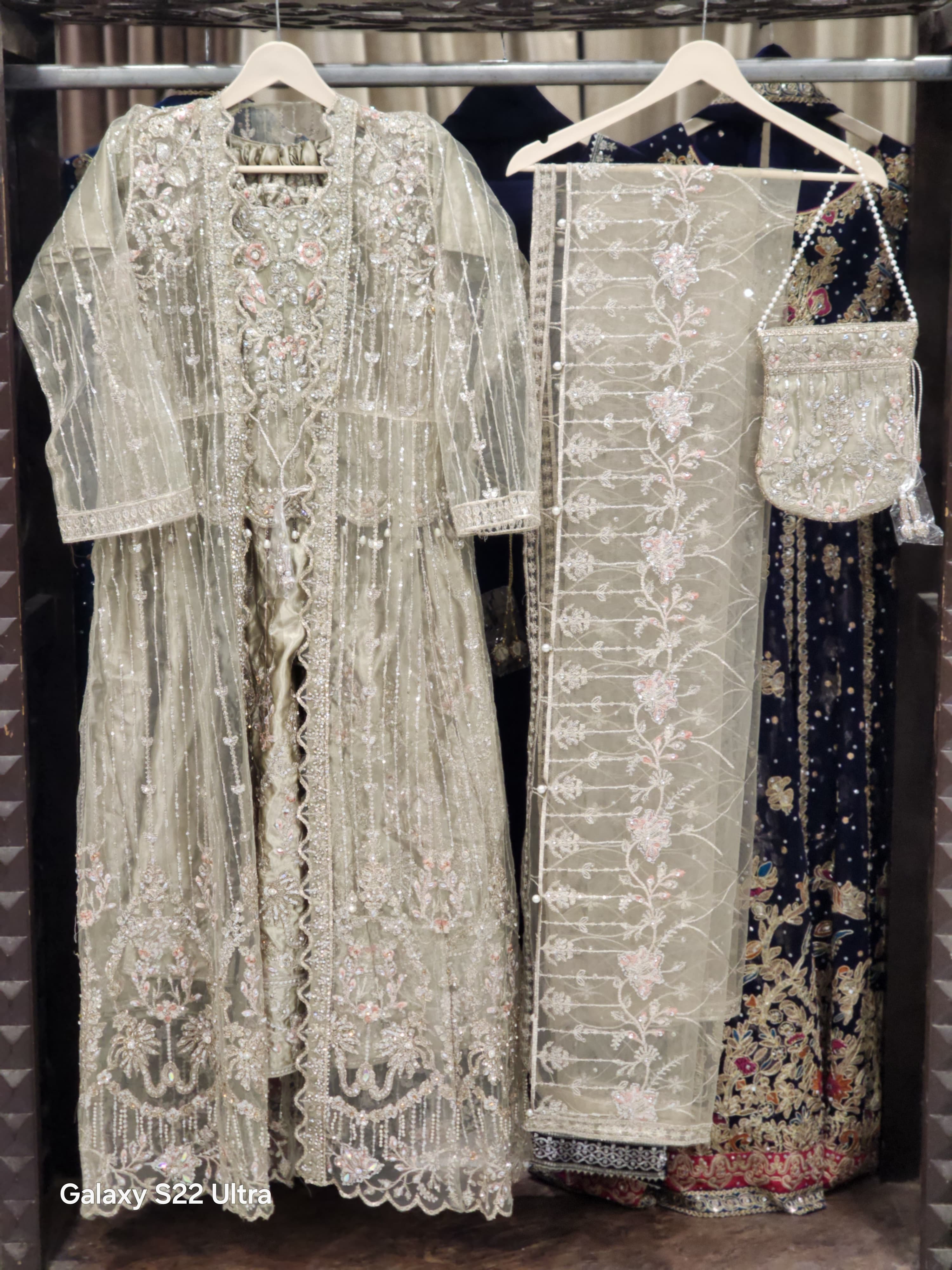 Lengha Choli With Long Coat Gown Style Dress