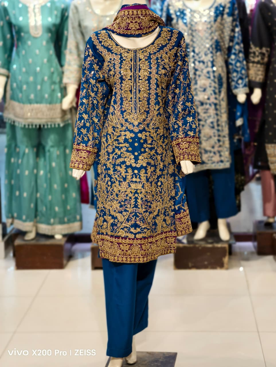 New Long Shirt Trouser Style Heavy Designer Piece