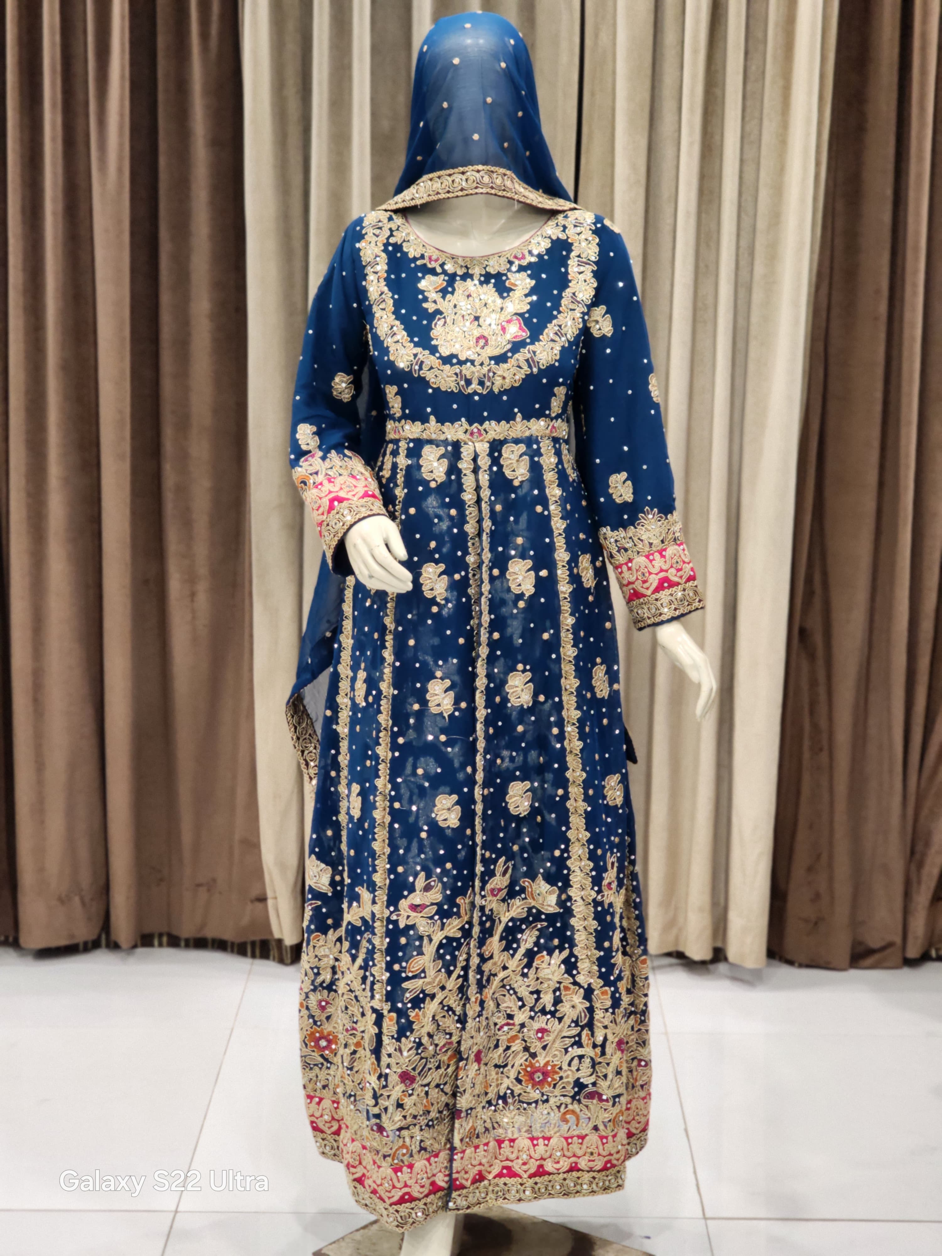 Front-Open Fancy Party Wear Maxi – Jcard + Cancon Perfection