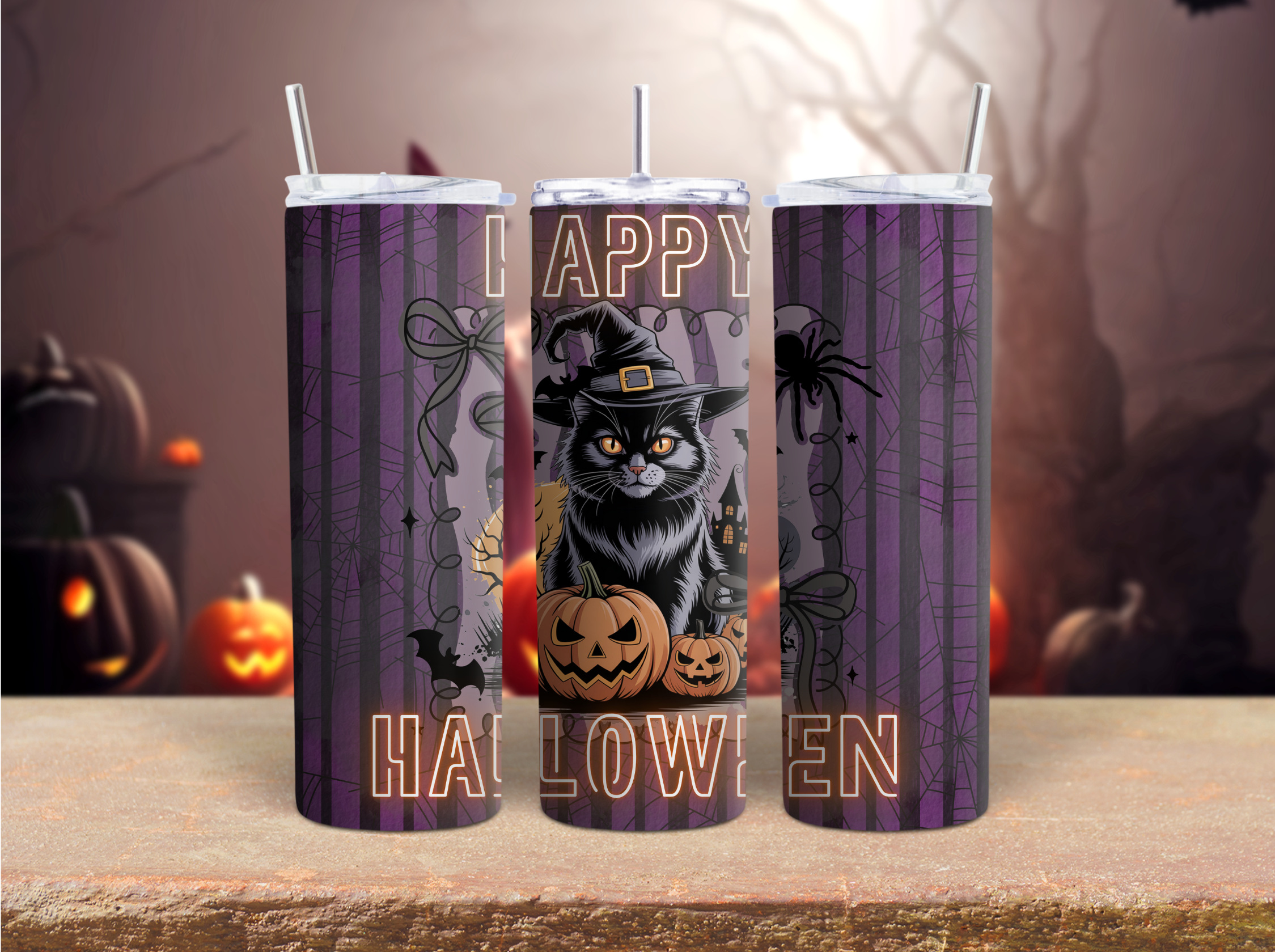 Halloween Cat Tumbler