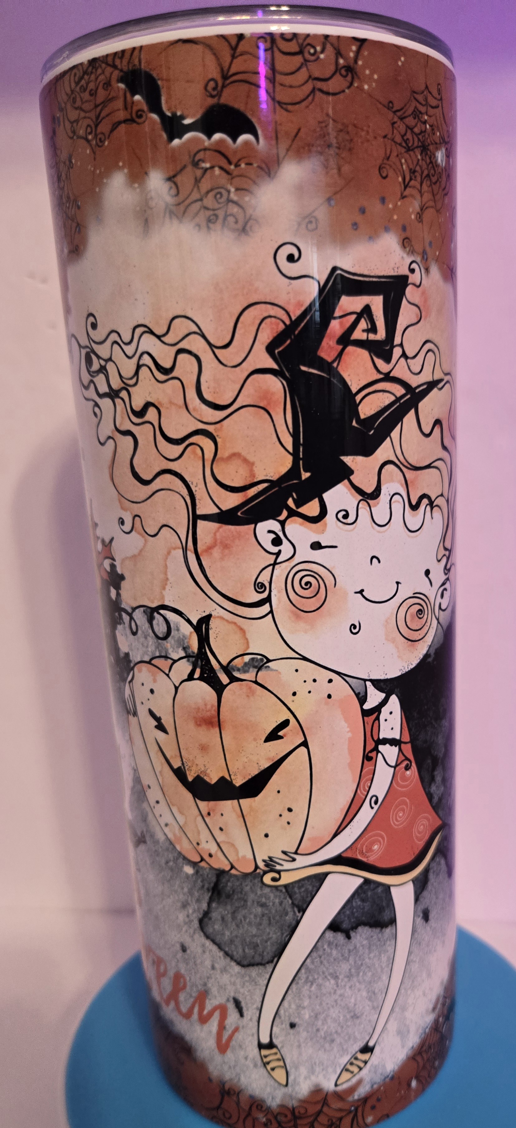 Quirky girl Halloween-themed Tumbler 