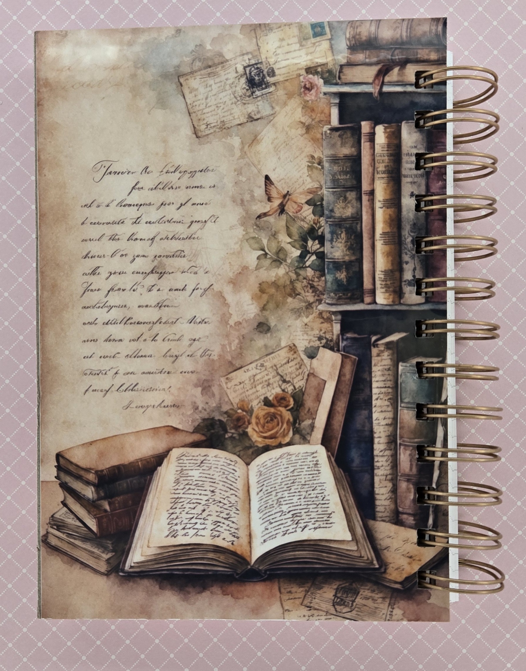 Bibliophile Spiral Notebook