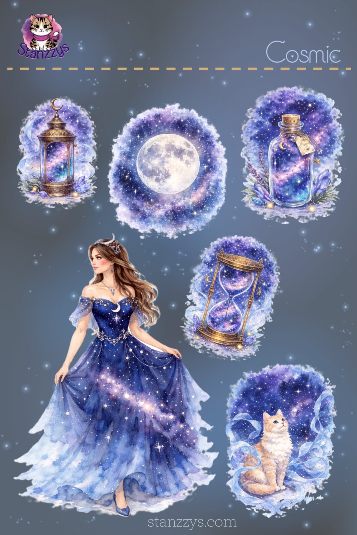 Cosmic Sticker sheet