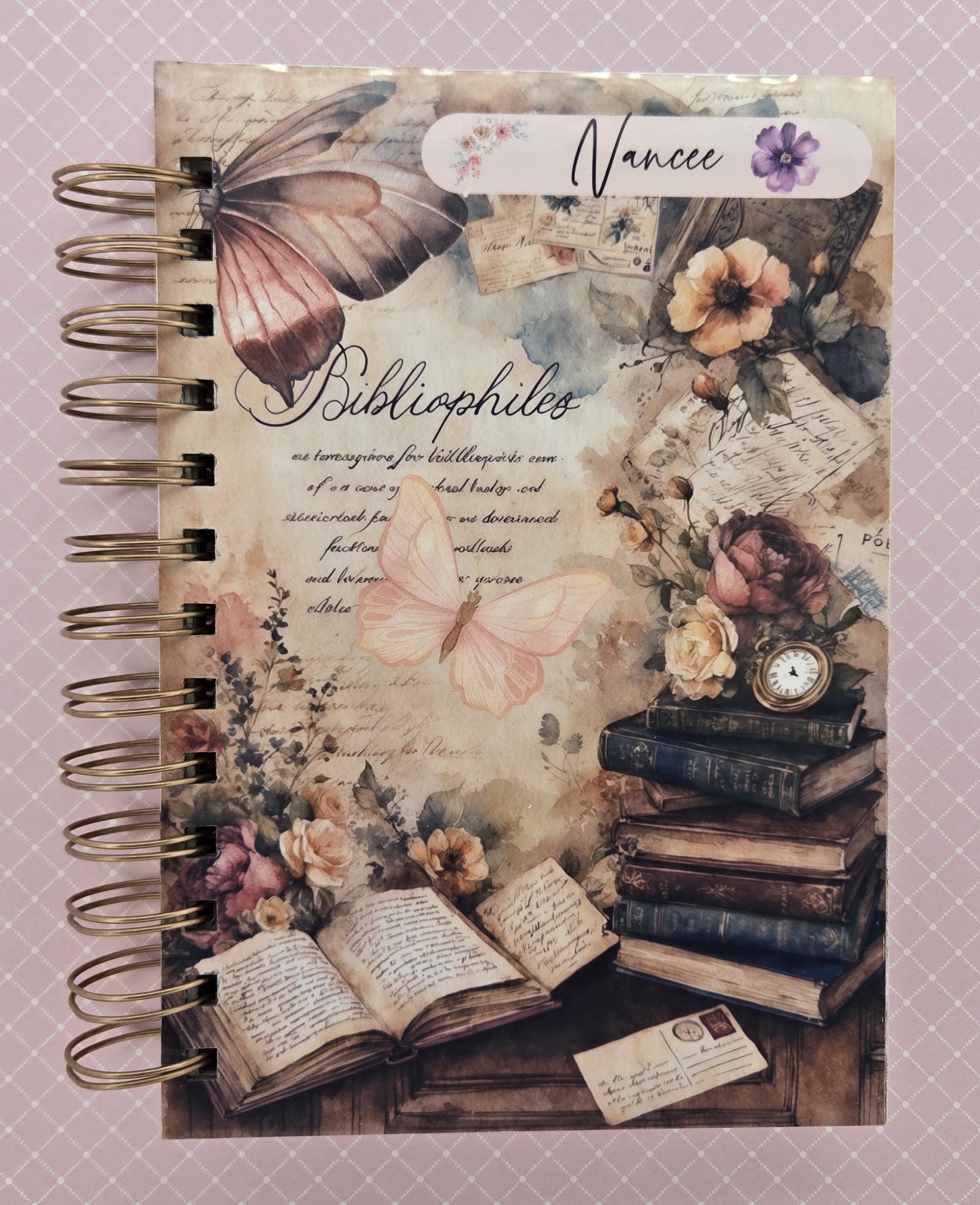 Bibliophile Spiral Notebook