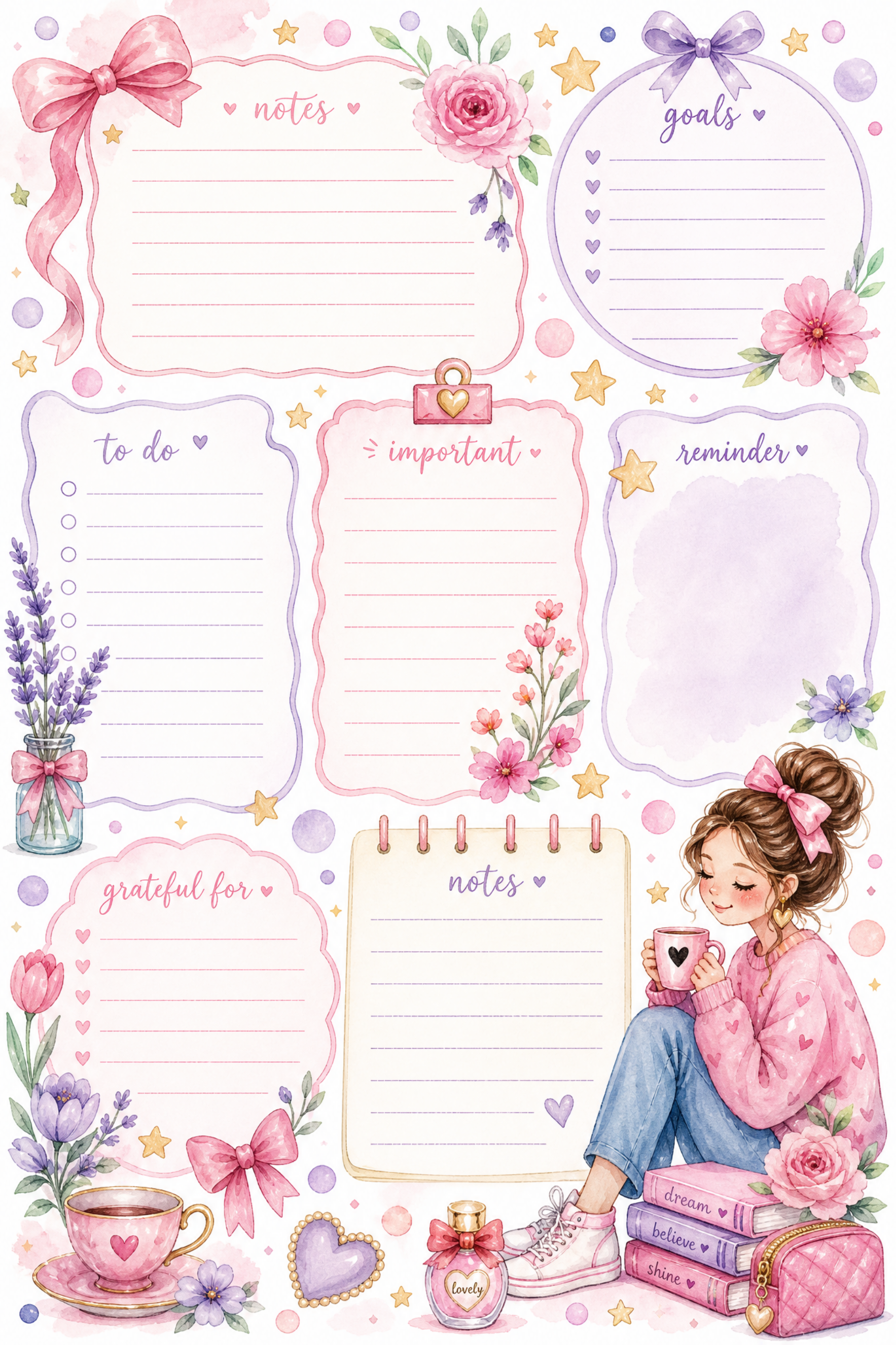 Girly notepads