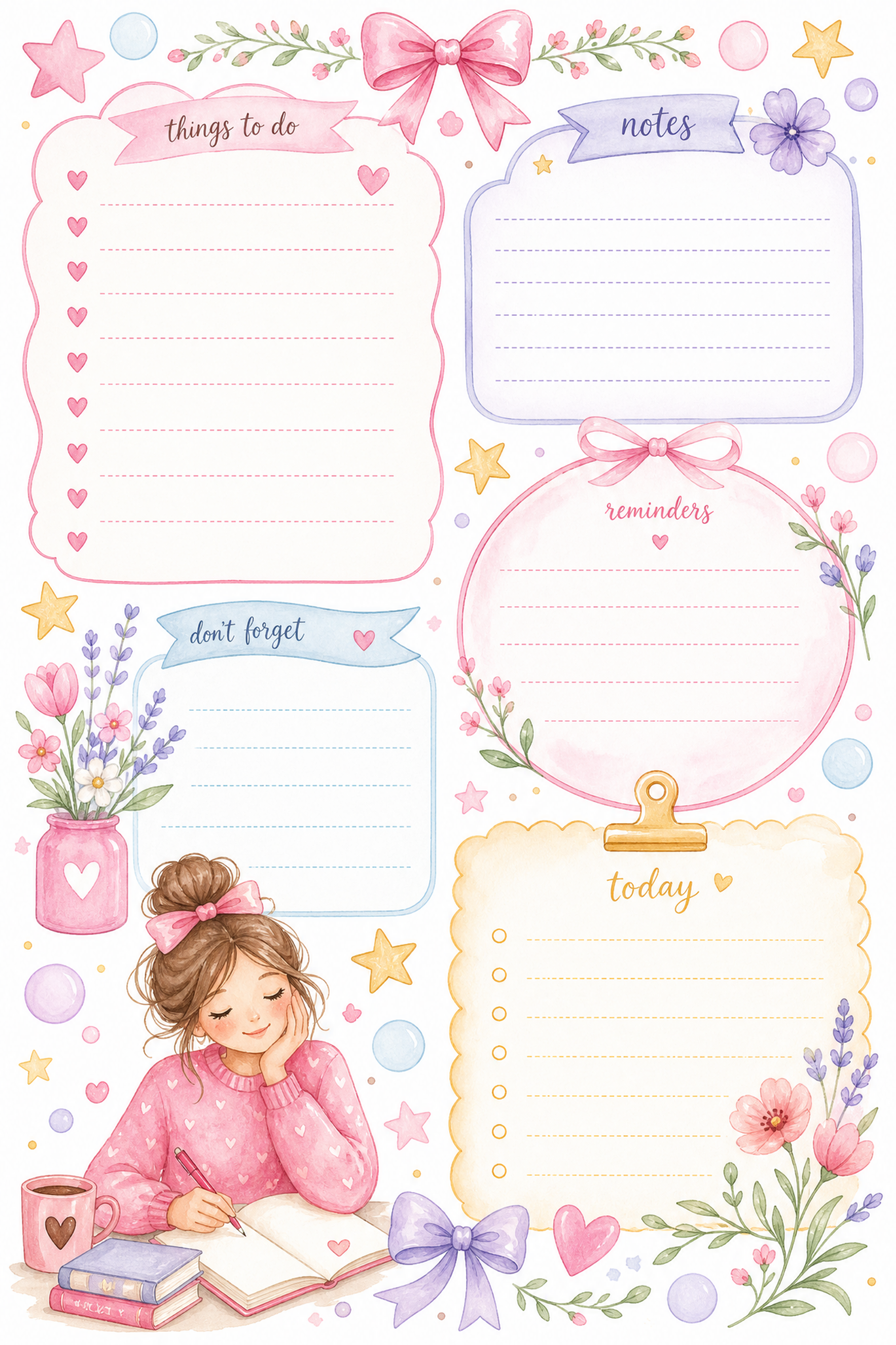 Girly notepads