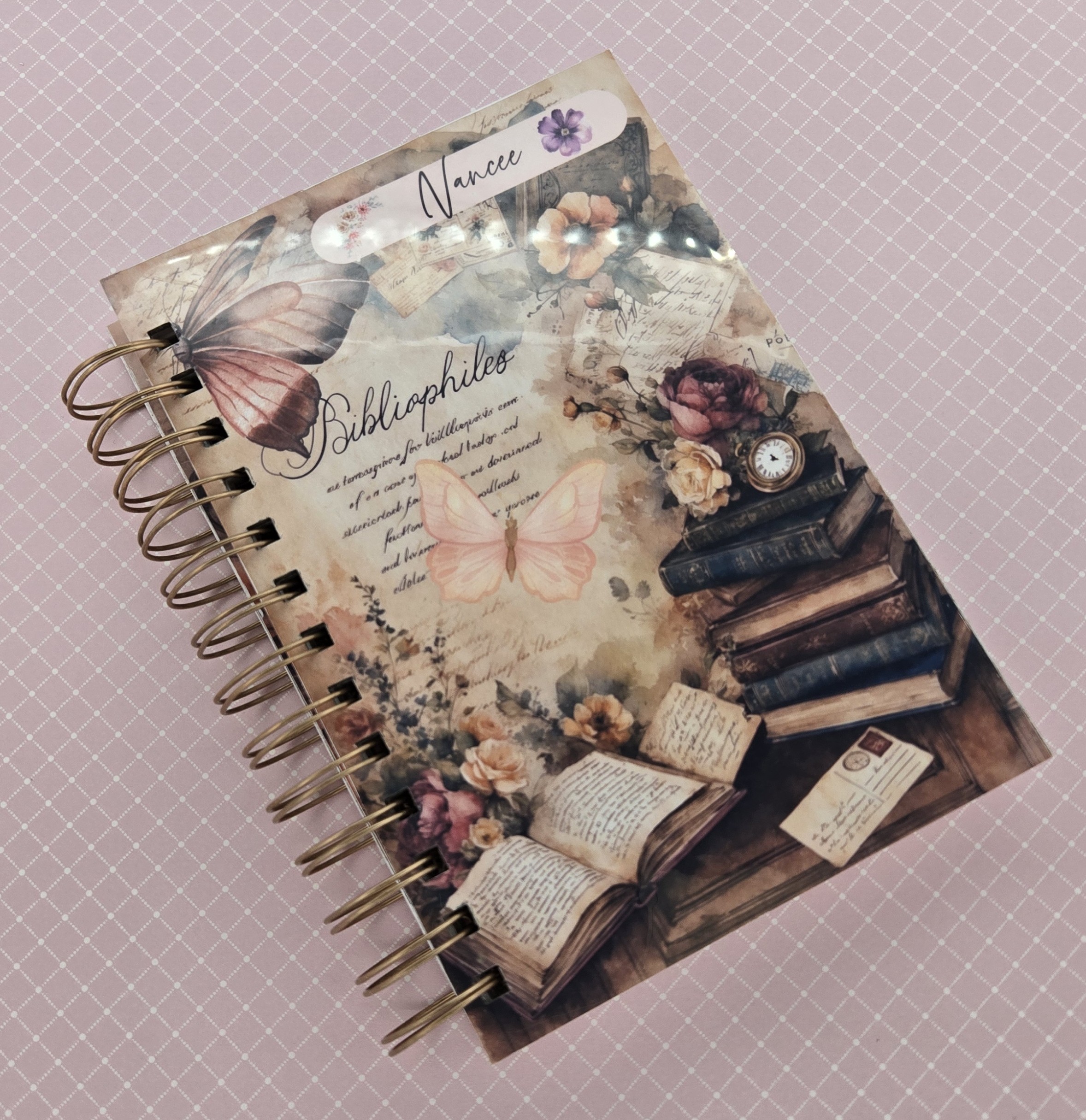 Bibliophile Spiral Notebook