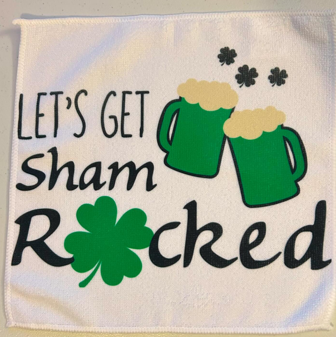 Let's Get Shamrocked Washcloth