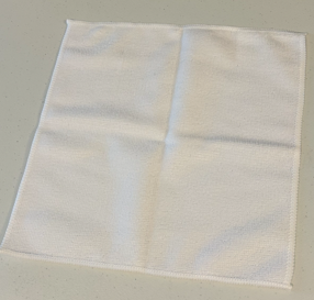 White Microfiber Washcloth, 2pk