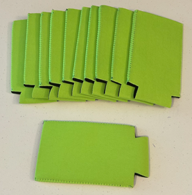 Green Neoprene Can Koozies