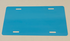 Custom Rectangular License Plate Decor