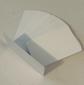 Blank Metal Business Cards, 25pk