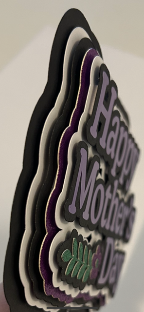 Happy Mother's Day Cake Topper - Multi-Layer